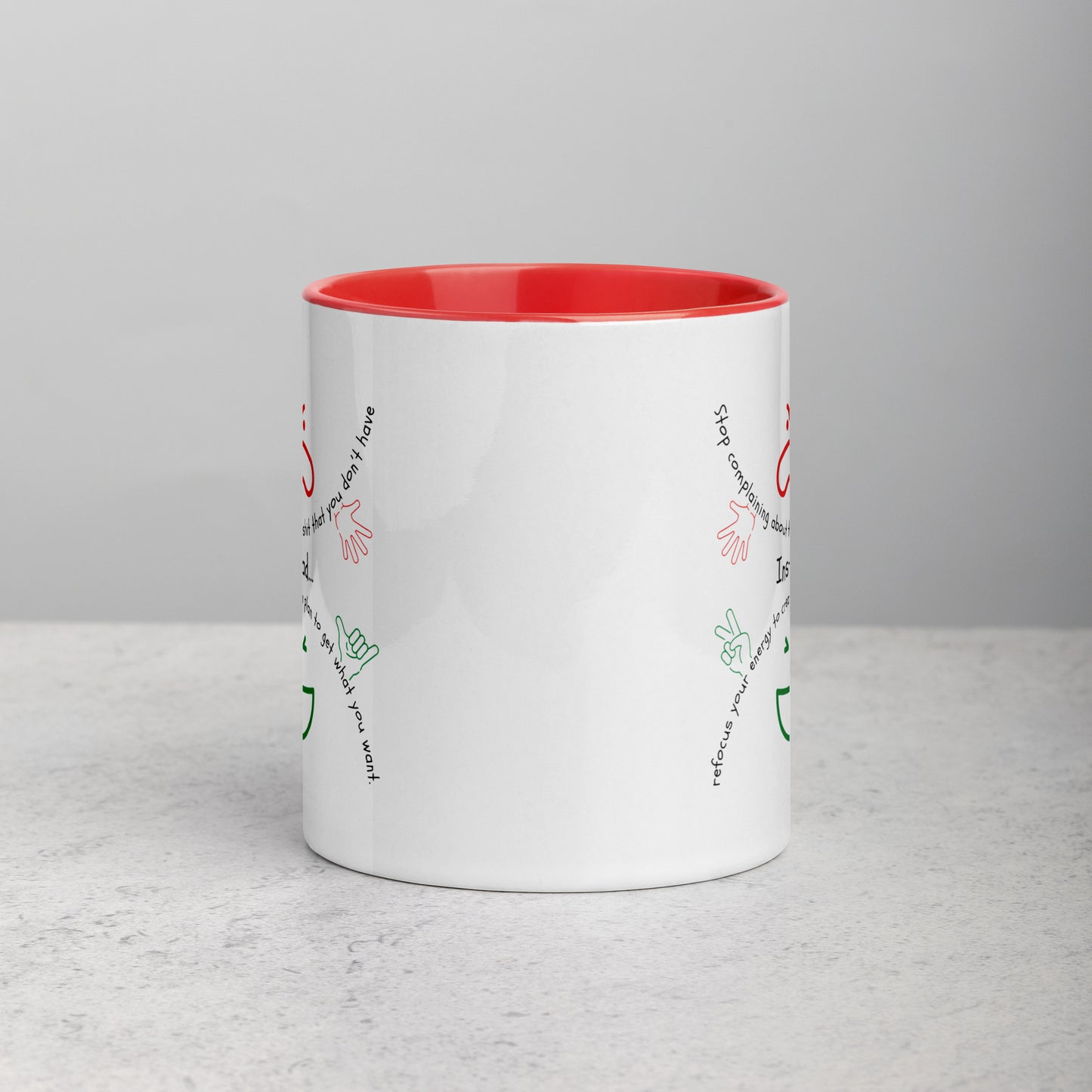 Taza de café con planificador de empoderamiento