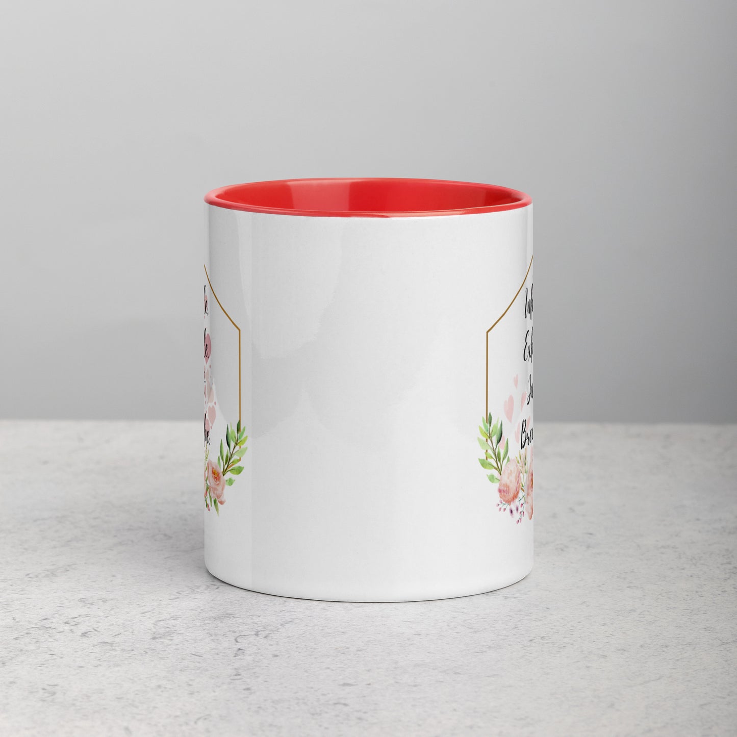 Taza de café inspiradora Zen Breathe Easy