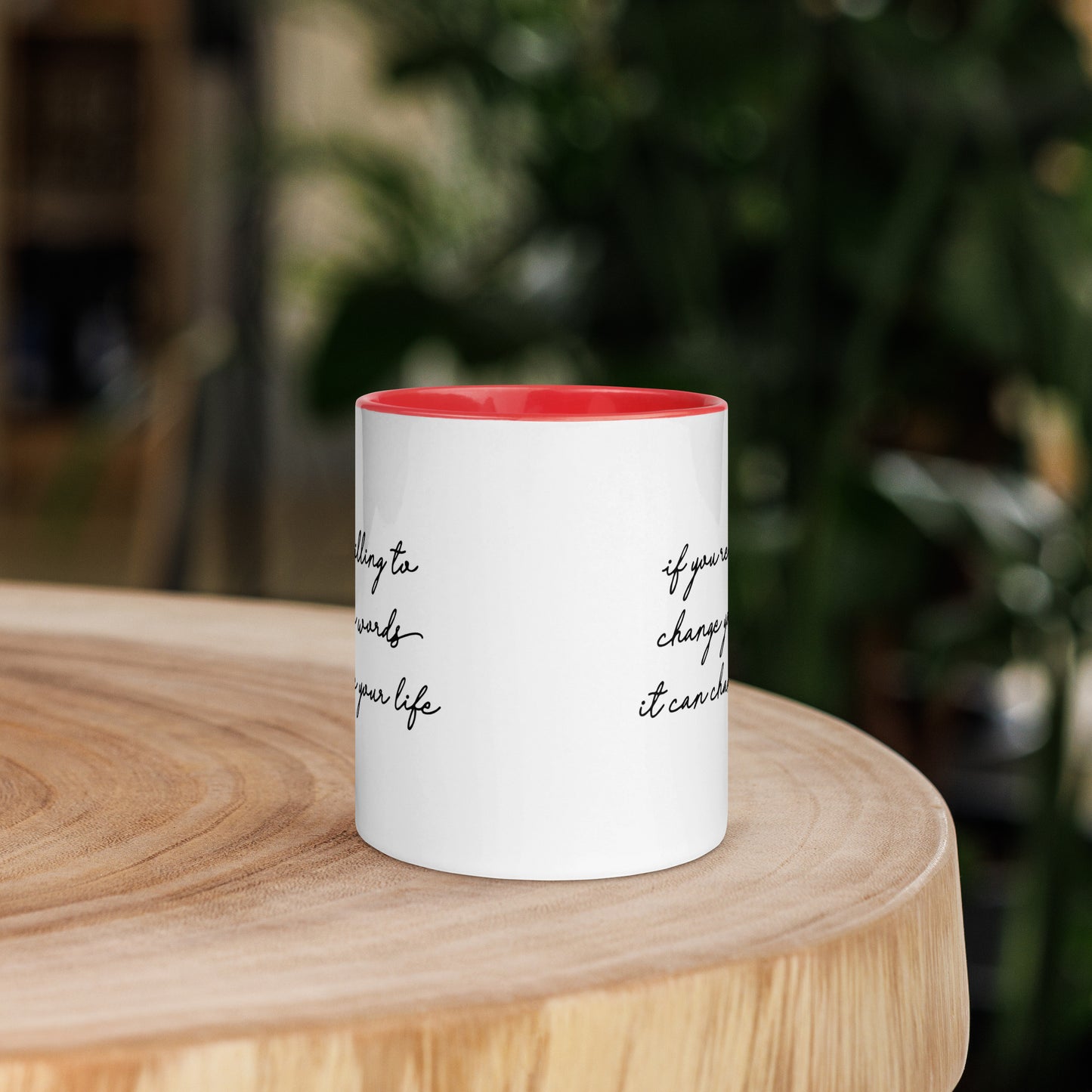 Taza de café con el poder de las palabras que te cambiará la vida