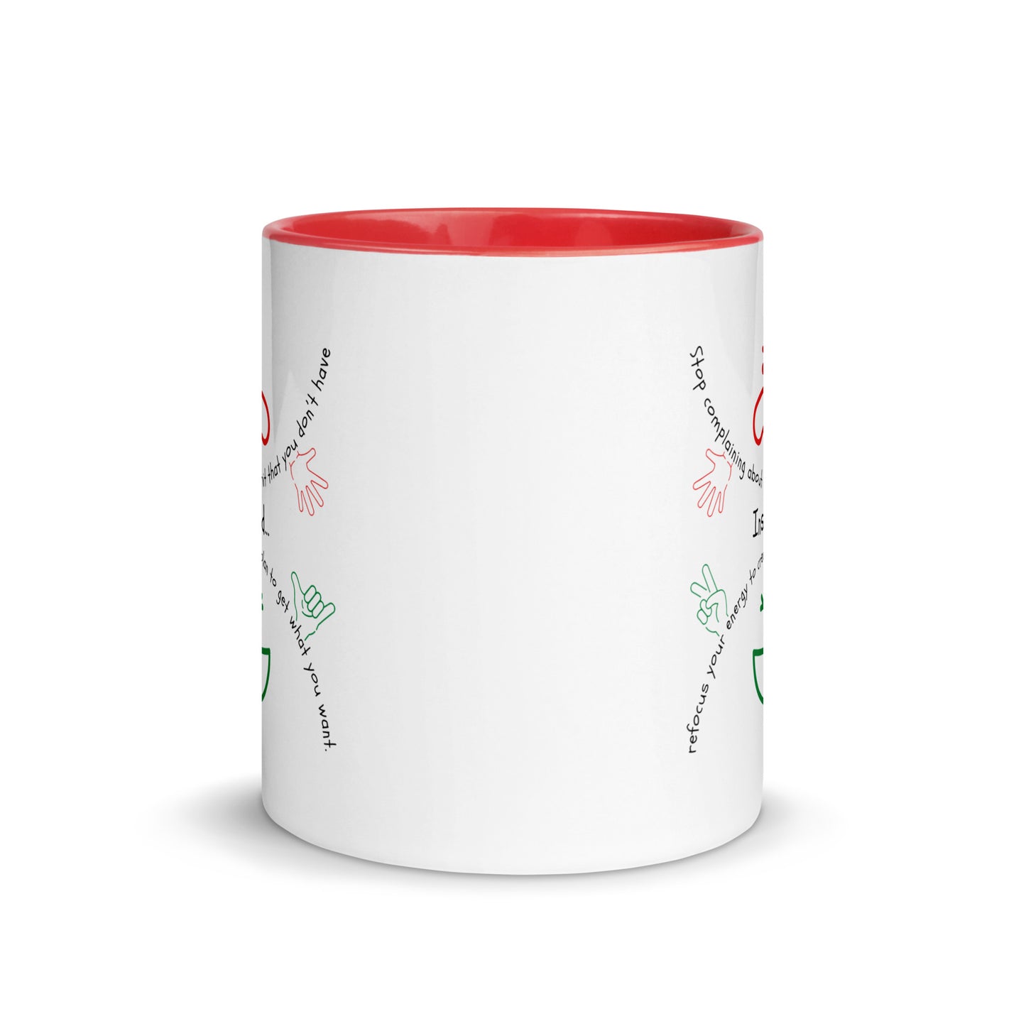 Taza de café con planificador de empoderamiento