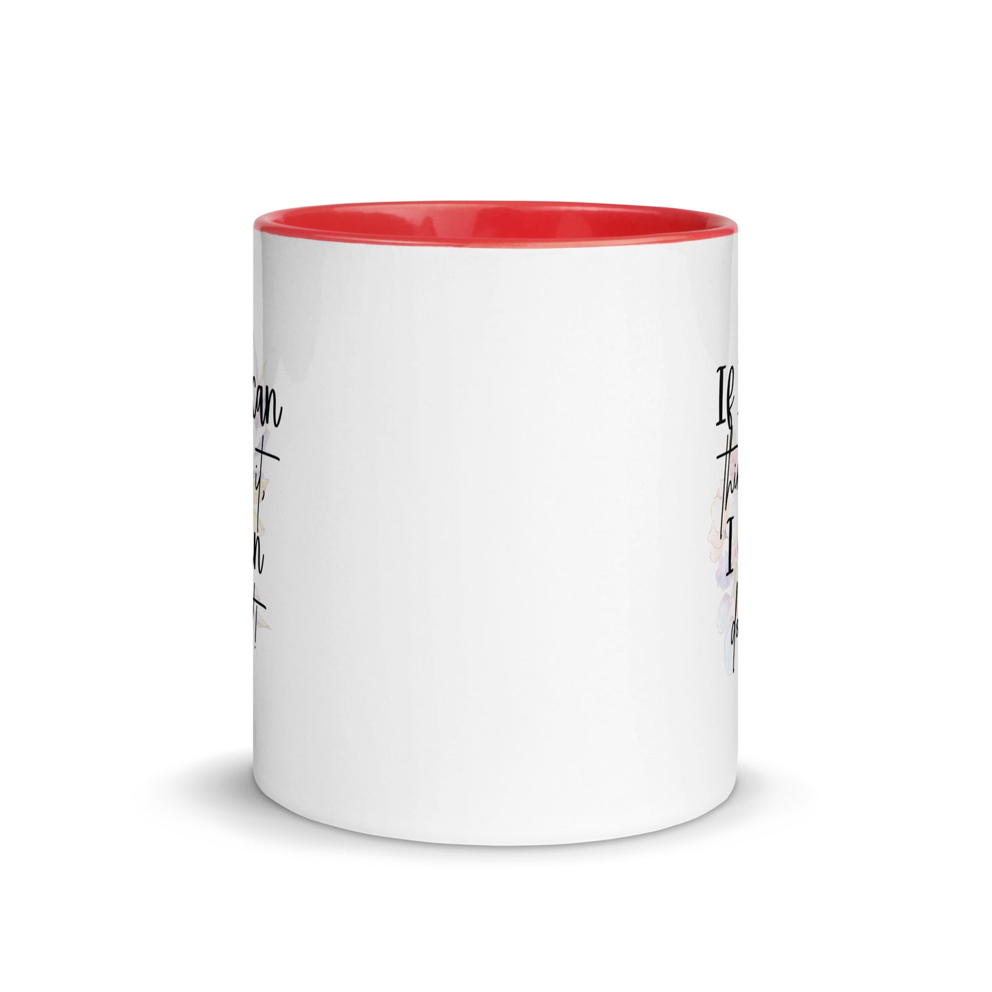 Taza de café inspiradora "Pienso, logro" con la frase "Empowerment Brew"