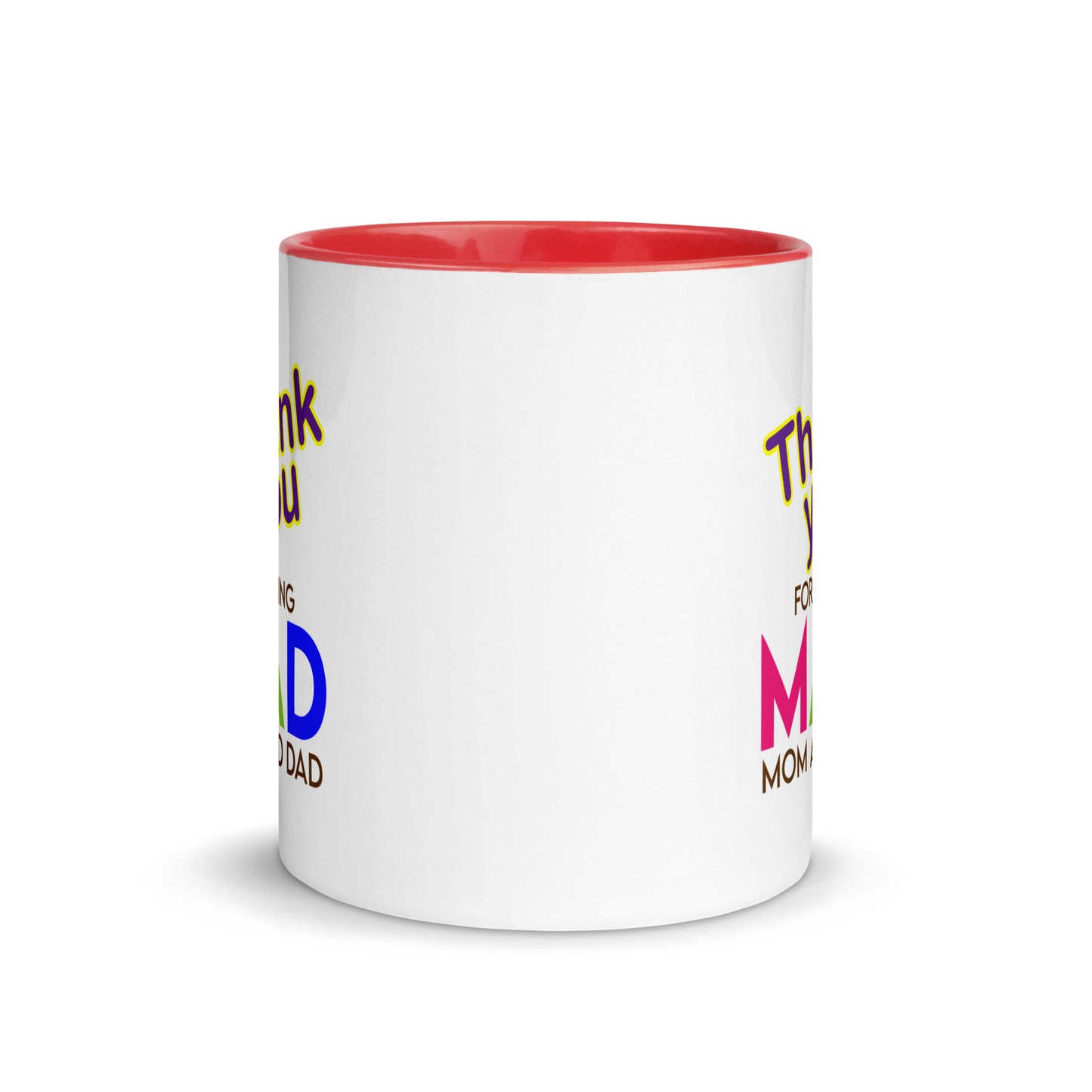 Taza de café con agradecimiento por ser mamá y papá: gratitud sincera en una taza