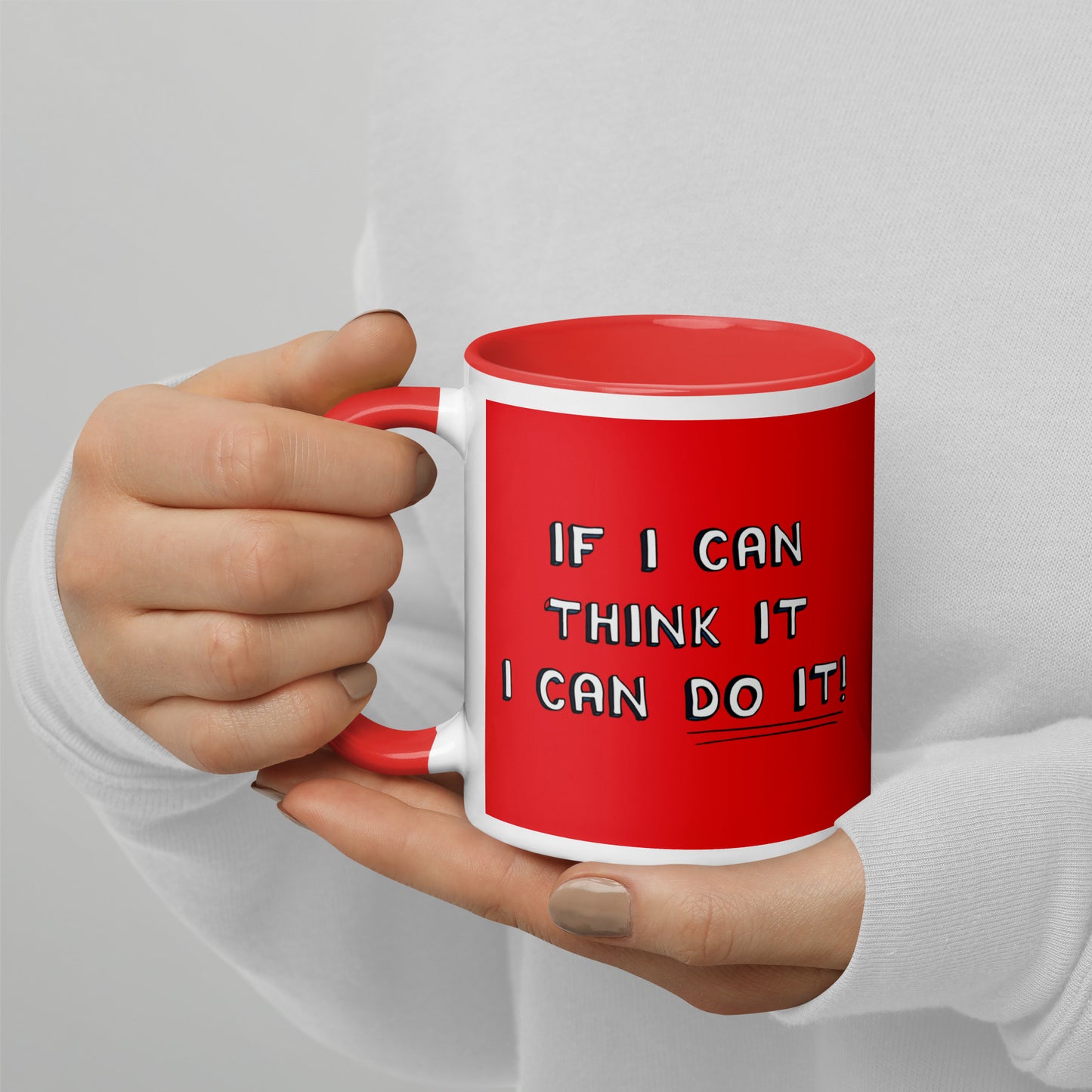 Taza de café roja Empoderamiento en cada sorbo