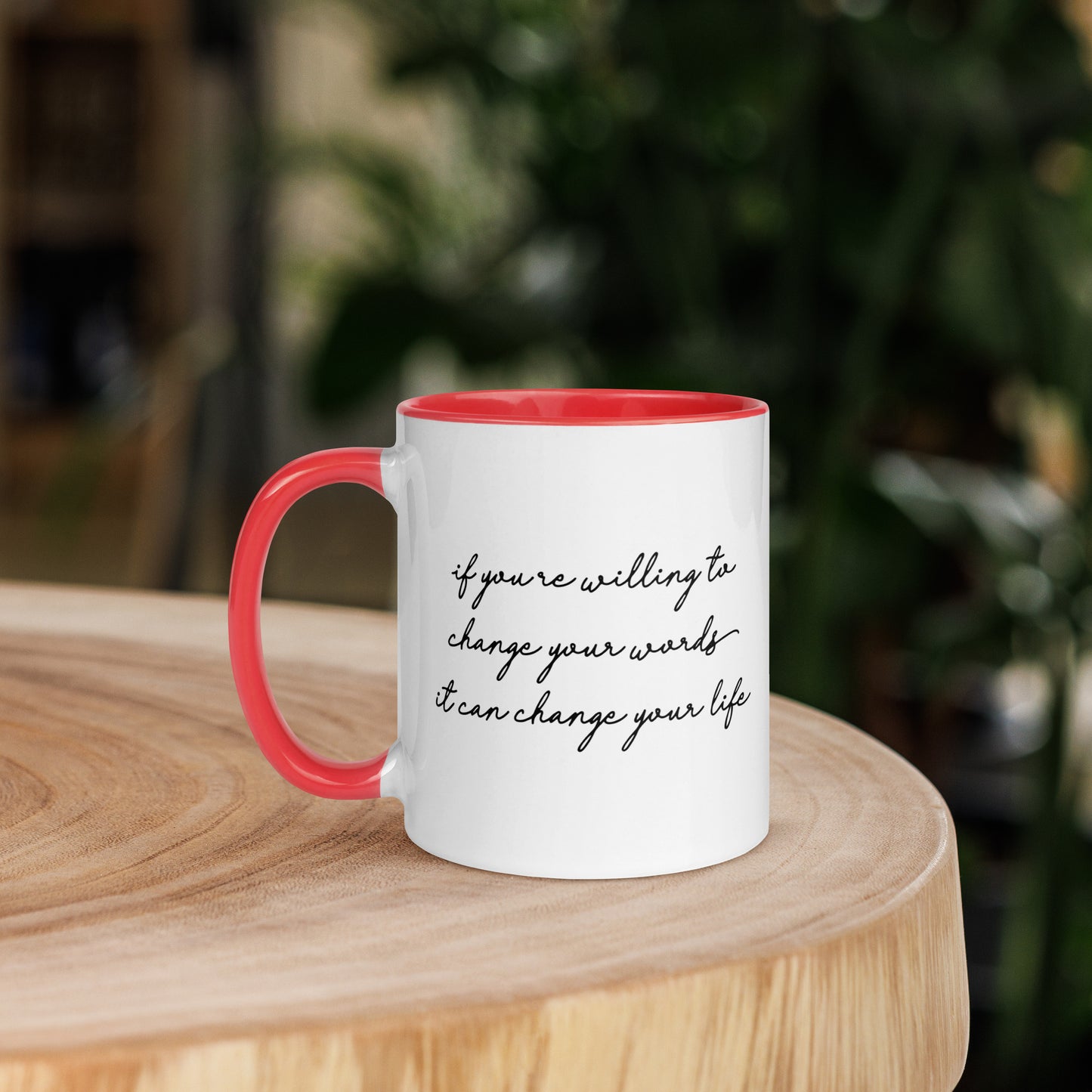 Taza de café con el poder de las palabras que te cambiará la vida