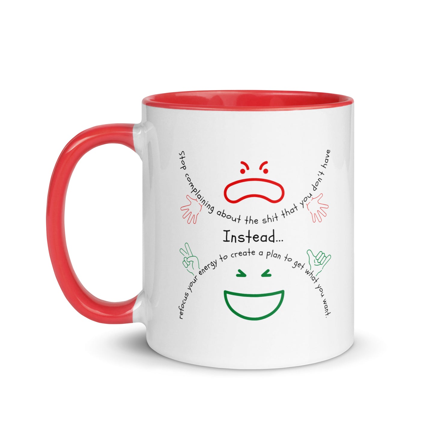 Taza de café con planificador de empoderamiento