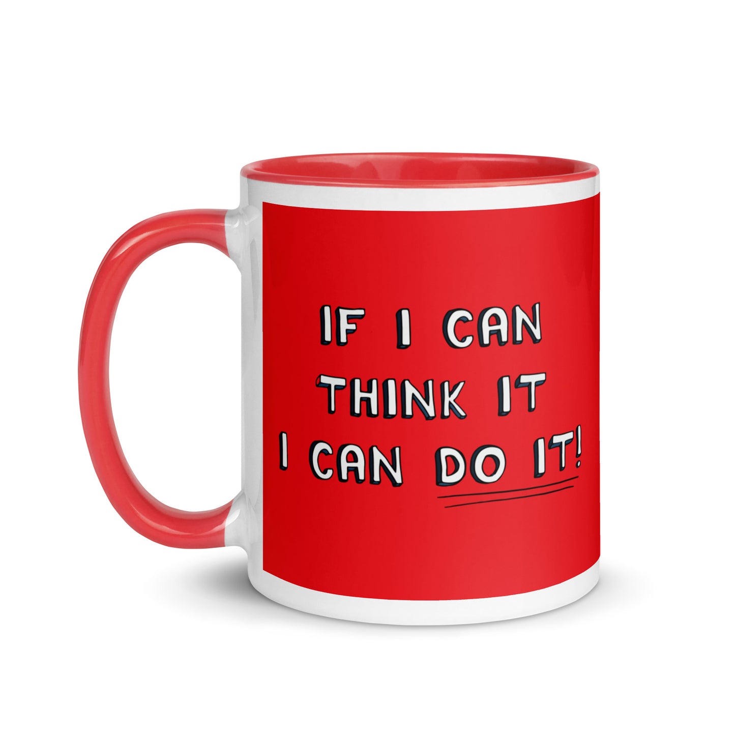 Taza de café roja Empoderamiento en cada sorbo