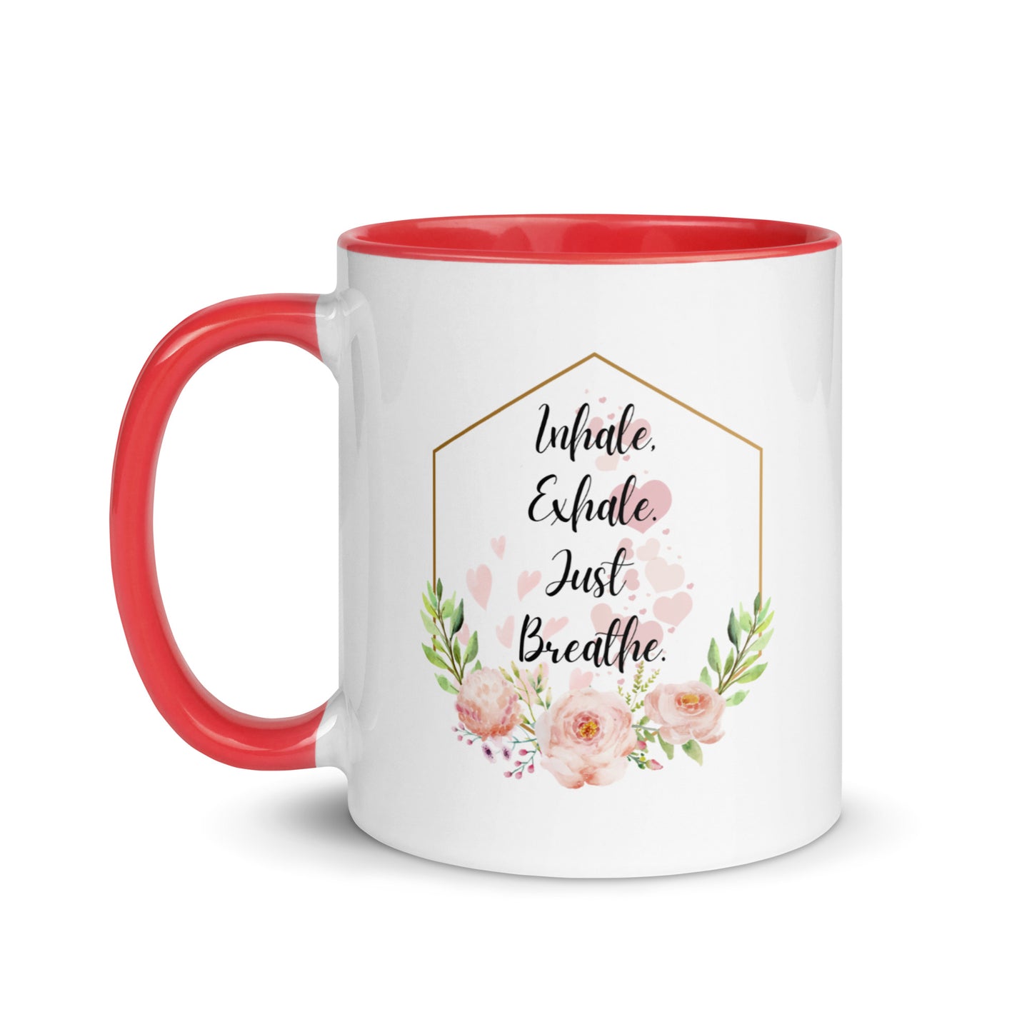 Taza de café inspiradora Zen Breathe Easy