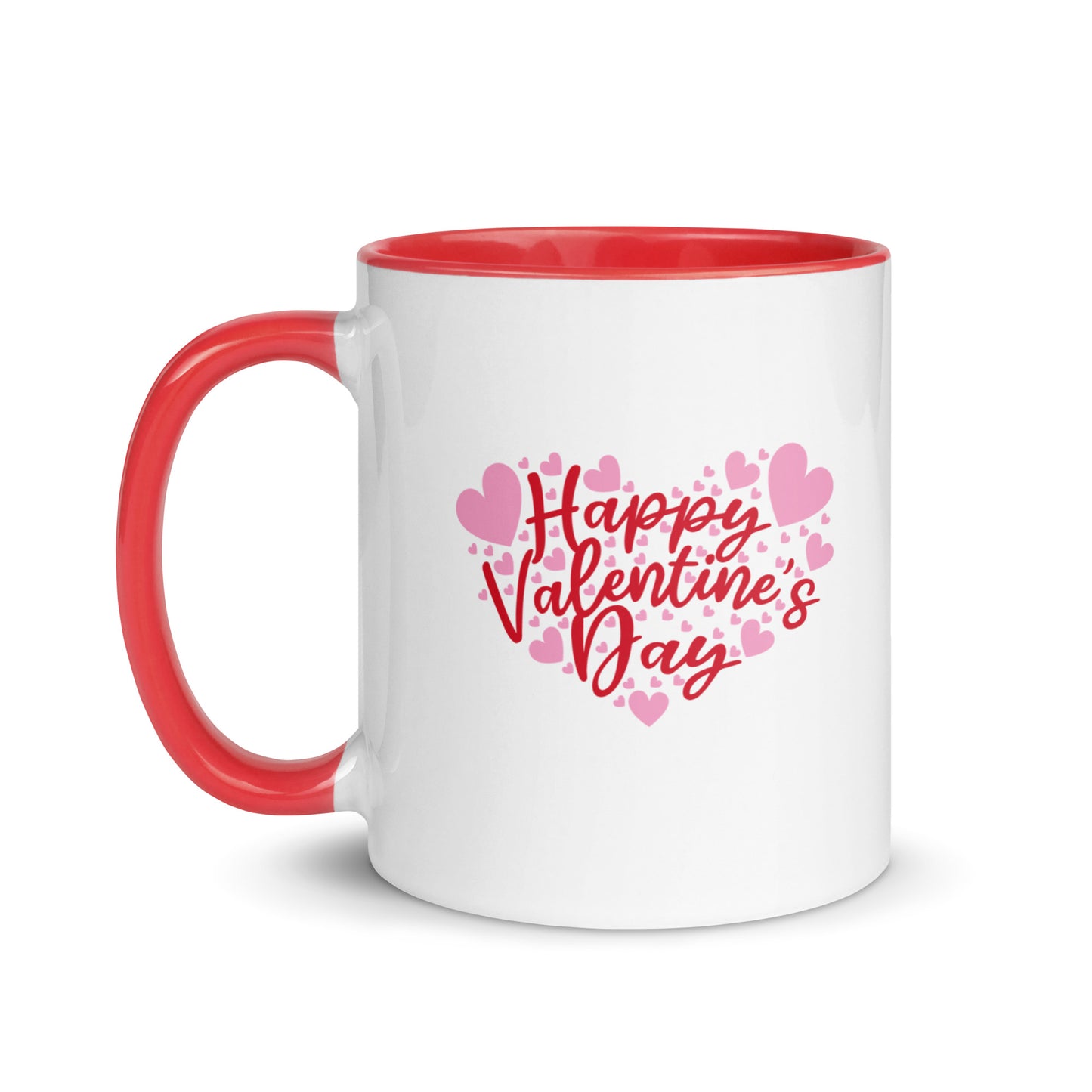 Taza de café con saludos sinceros para el día de San Valentín
