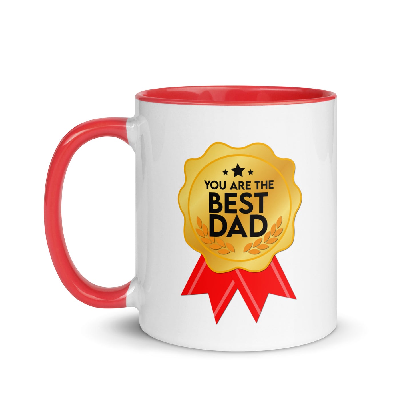Taza de café con motivo de celebración "Eres el mejor papá"