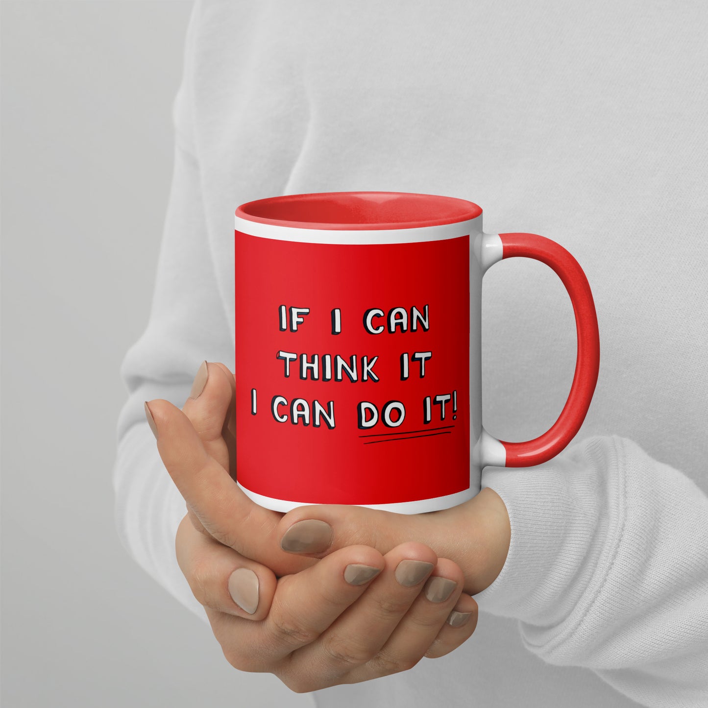 Taza de café roja Empoderamiento en cada sorbo