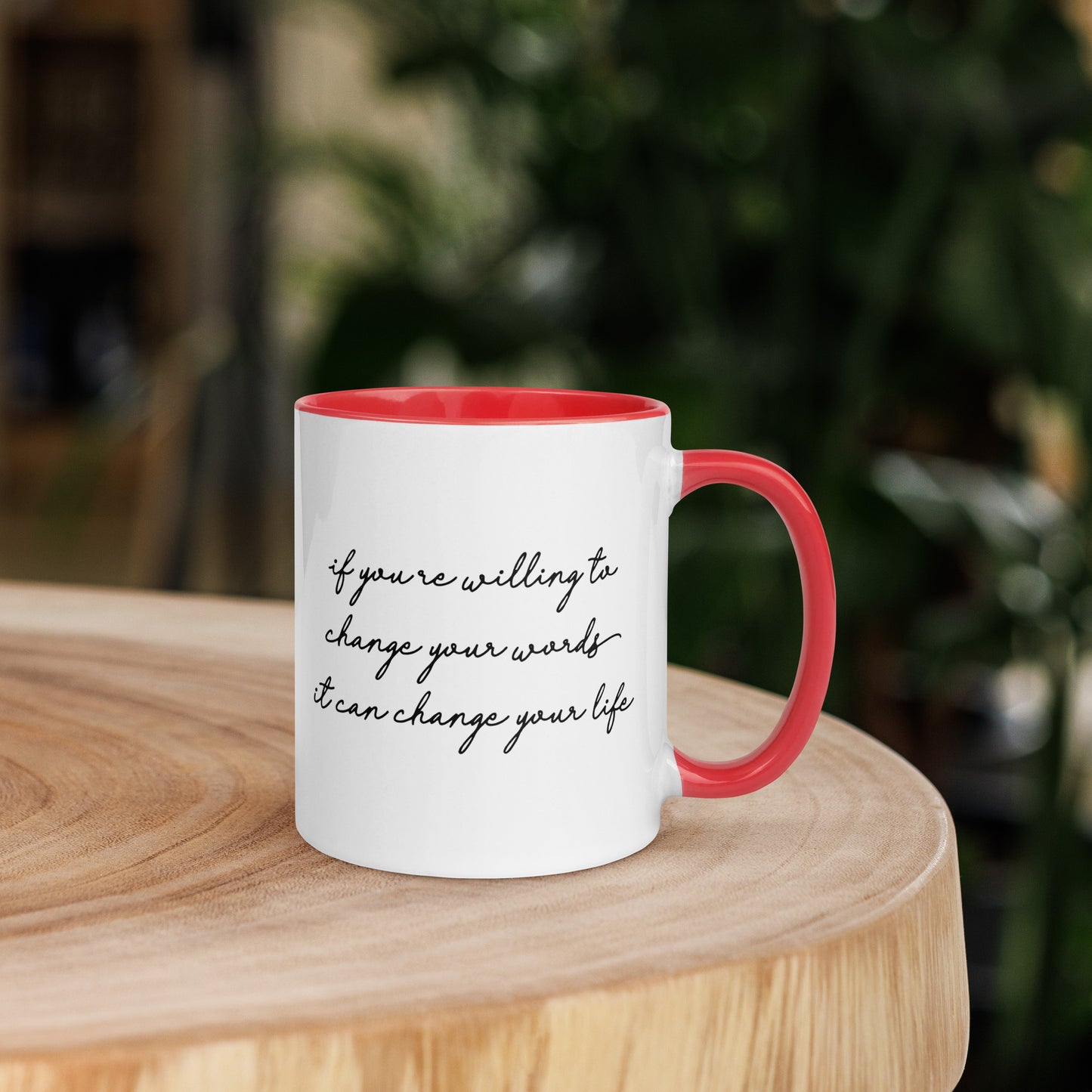 Taza de café con el poder de las palabras que te cambiará la vida
