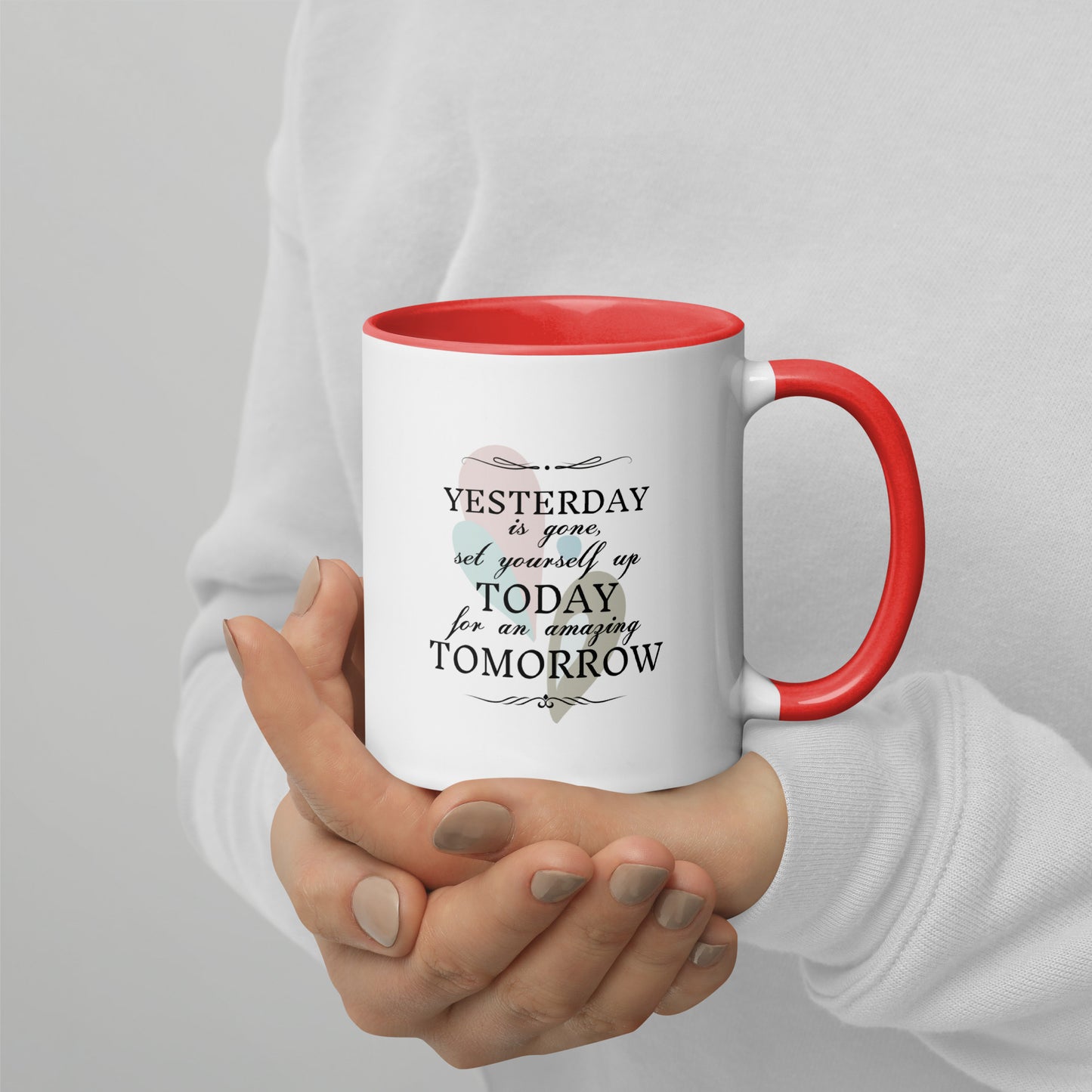 Taza de café inspiradora La promesa del mañana