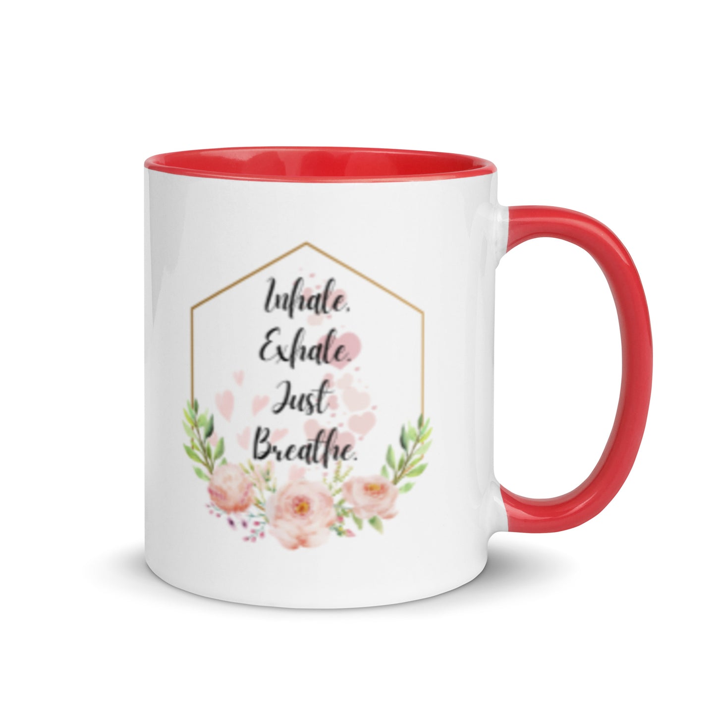Taza de café inspiradora Zen Breathe Easy