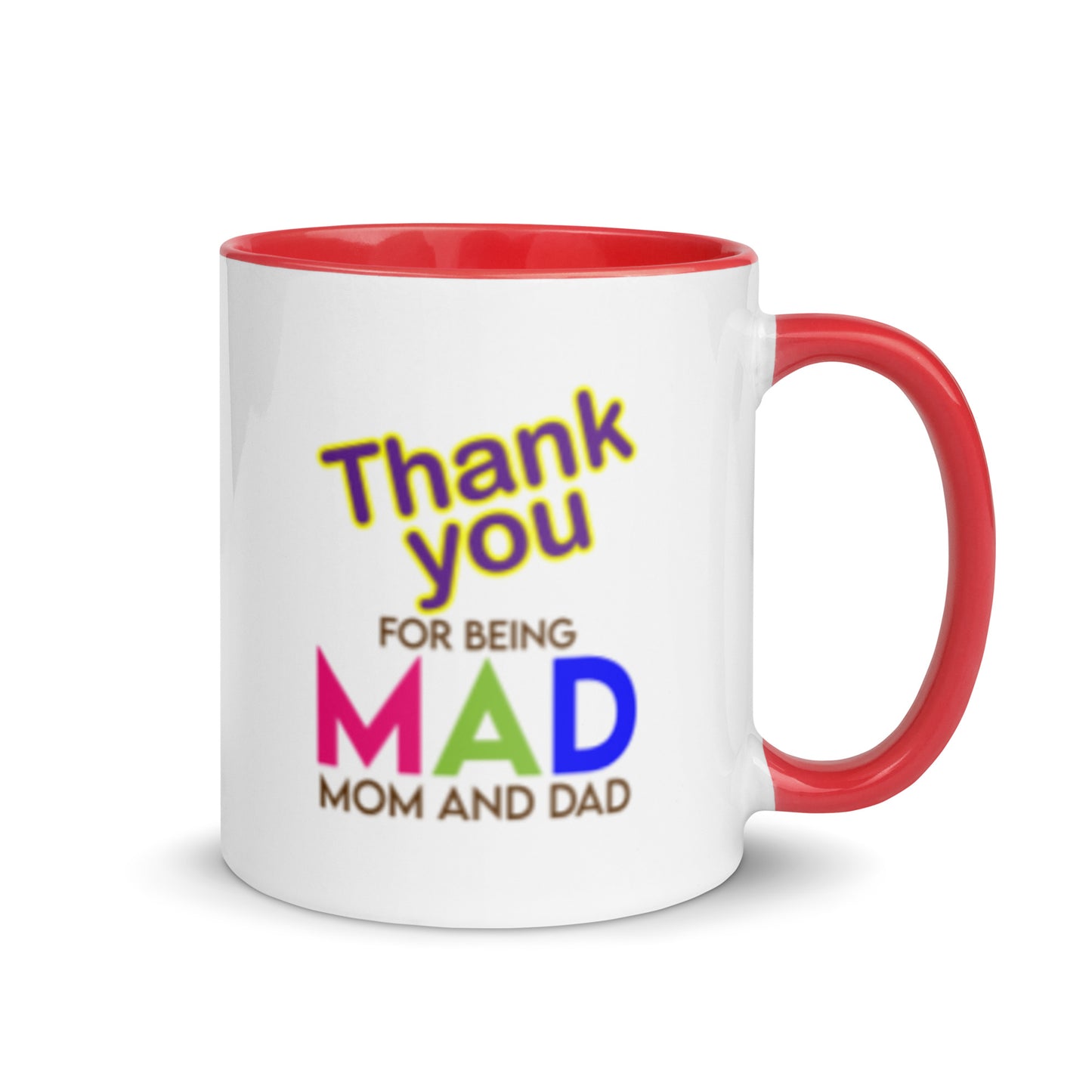 Taza de café con agradecimiento por ser mamá y papá: gratitud sincera en una taza