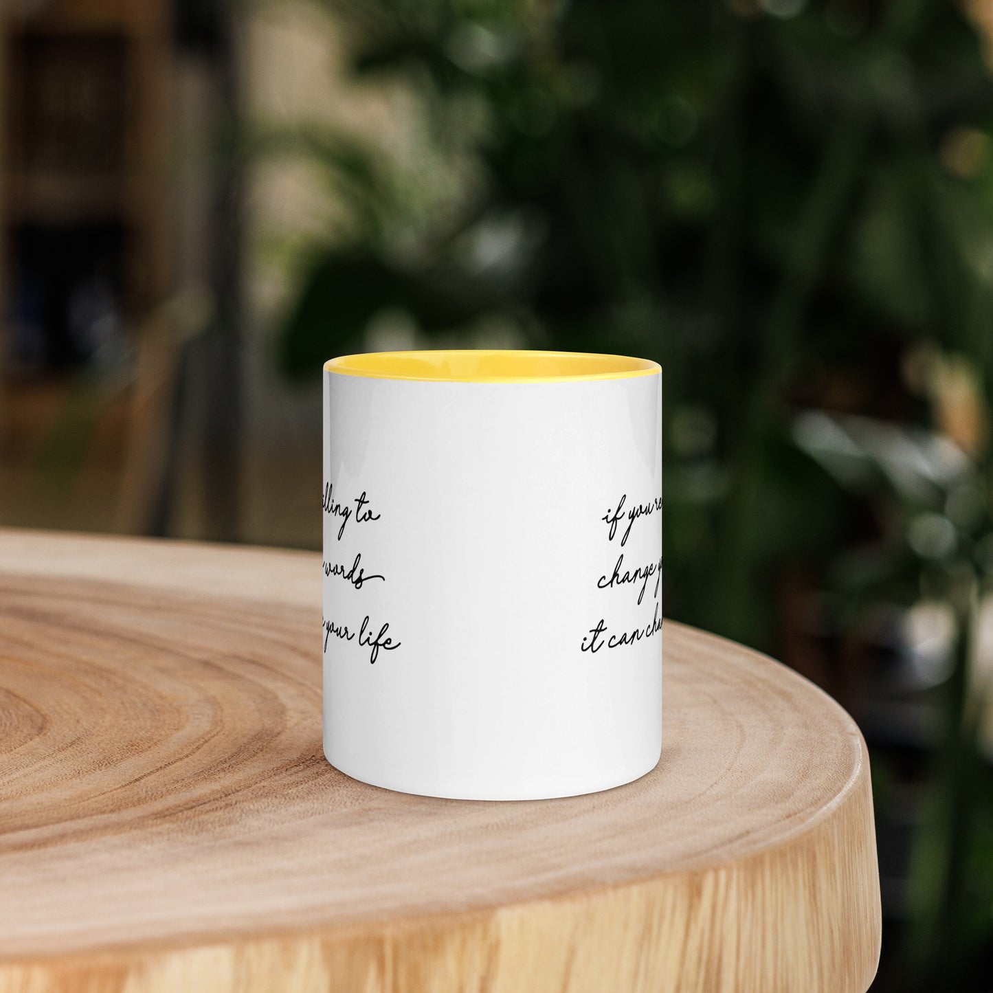 Taza de café con el poder de las palabras que te cambiará la vida