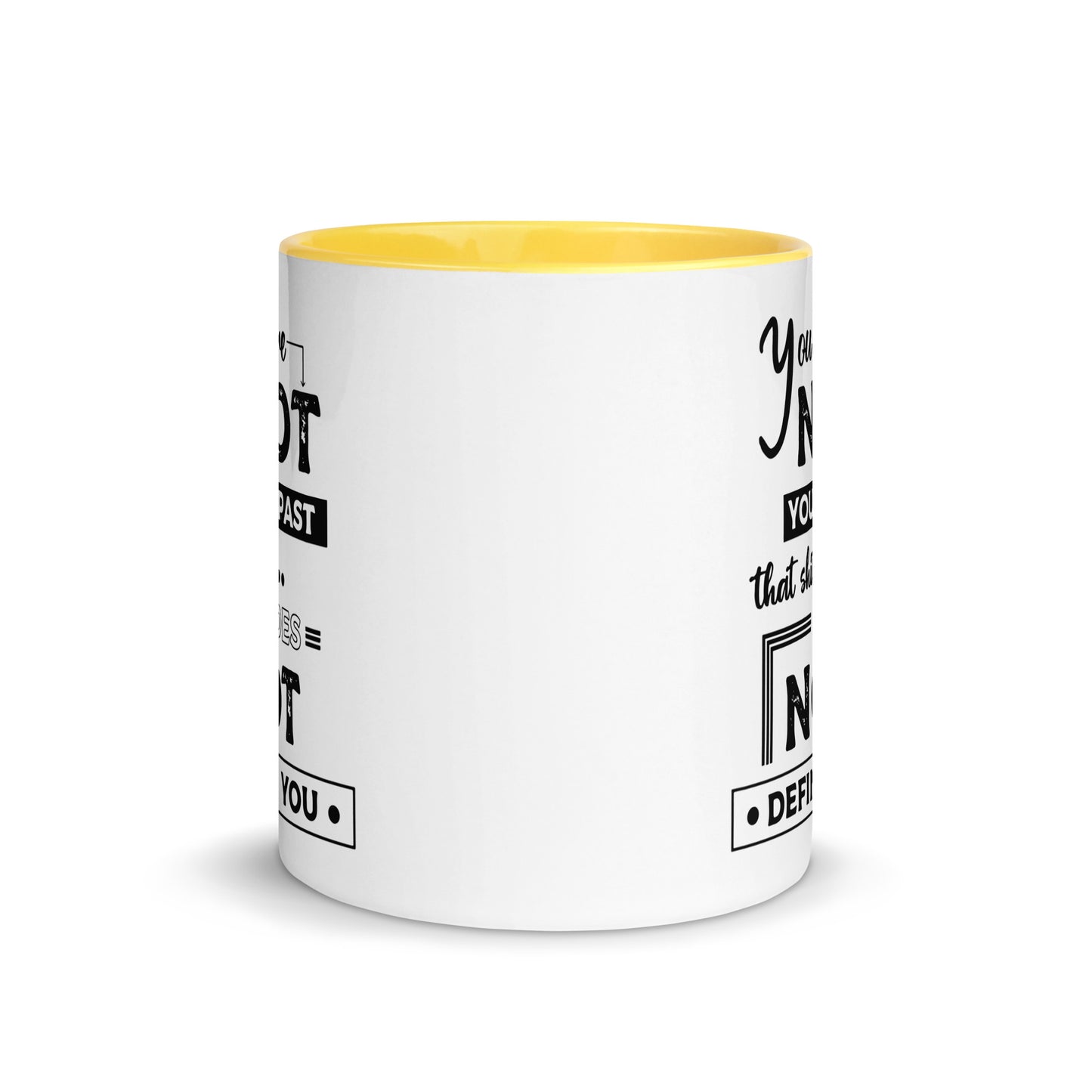 Taza de café Pasado atrás, futuro por delante