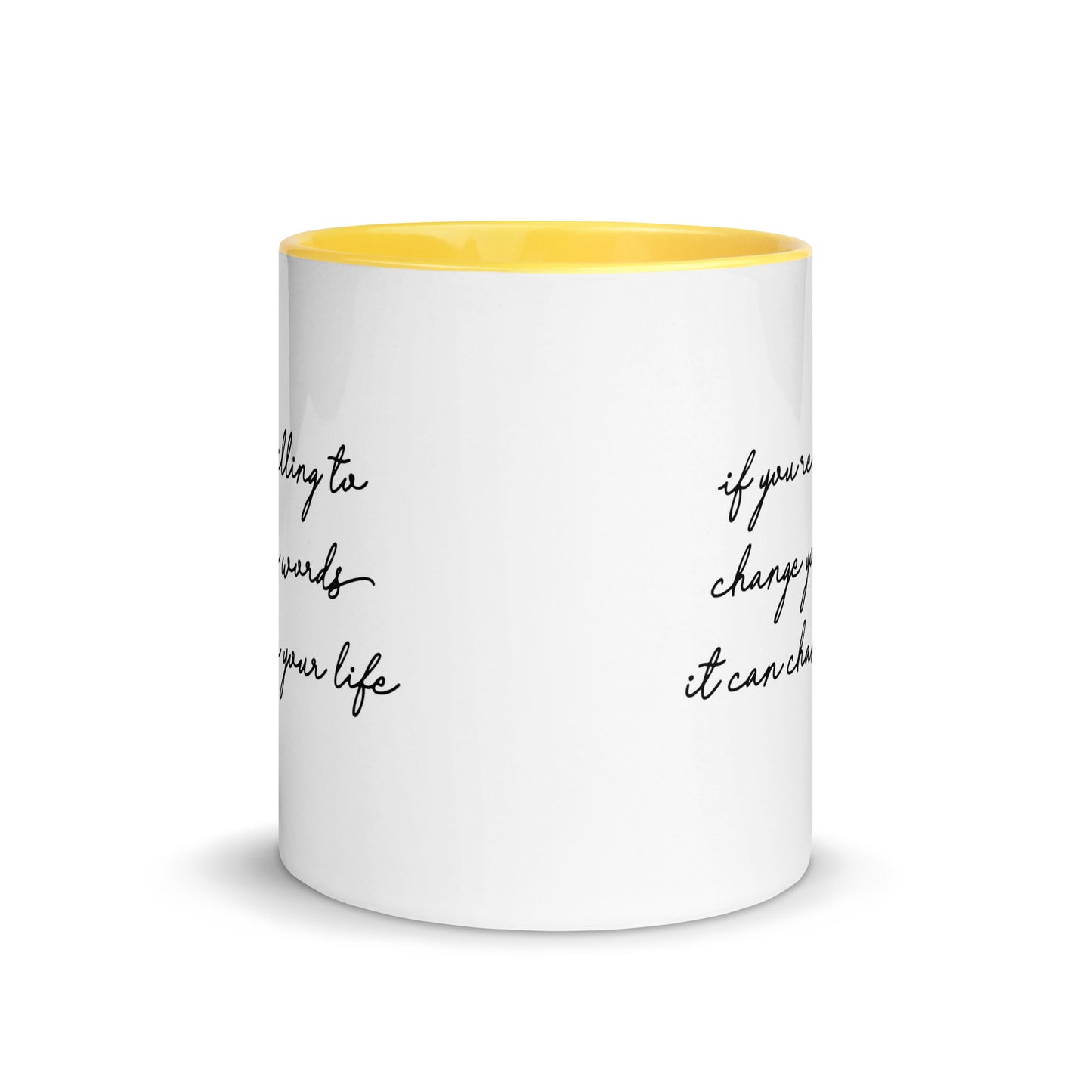 Taza de café con el poder de las palabras que te cambiará la vida