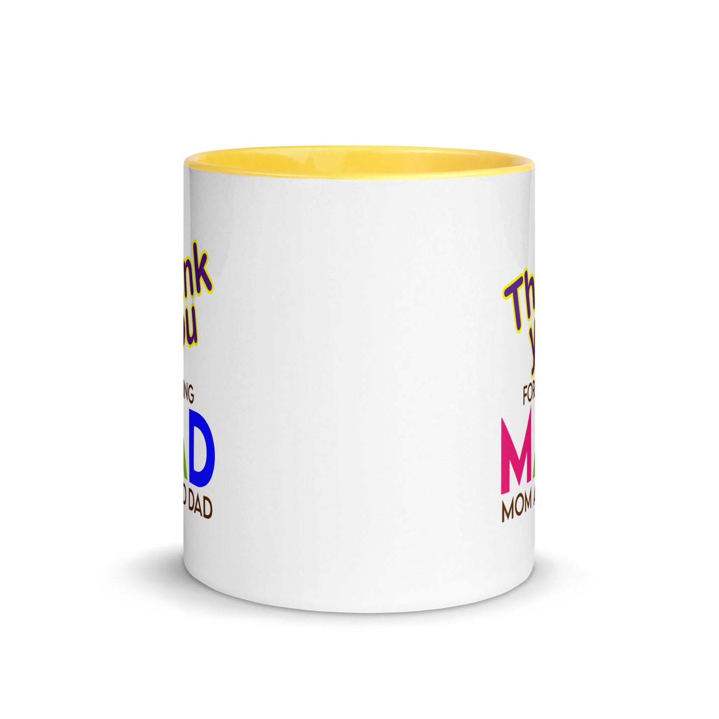 Taza de café con agradecimiento por ser mamá y papá: gratitud sincera en una taza