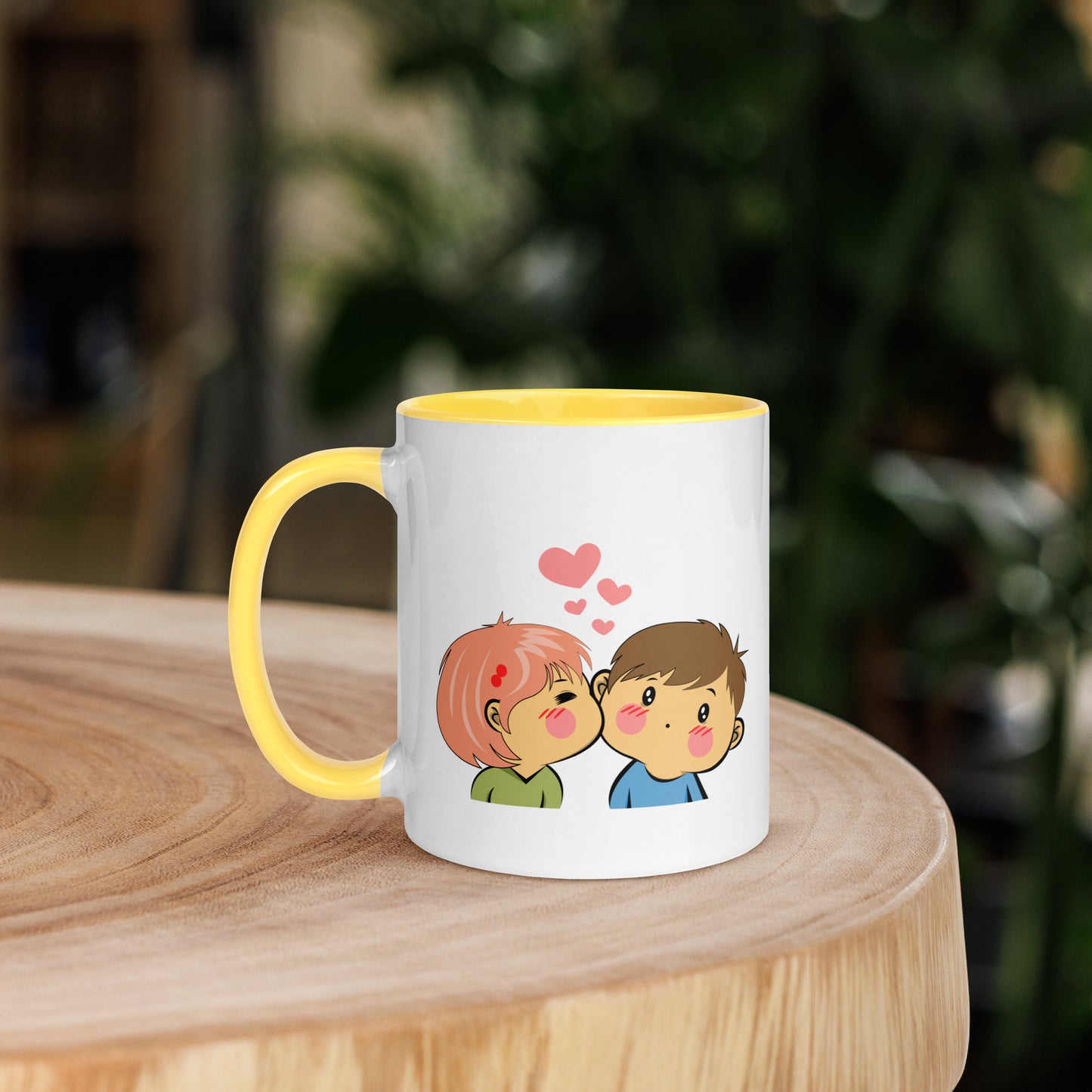 Taza de café El dulce abrazo del amor