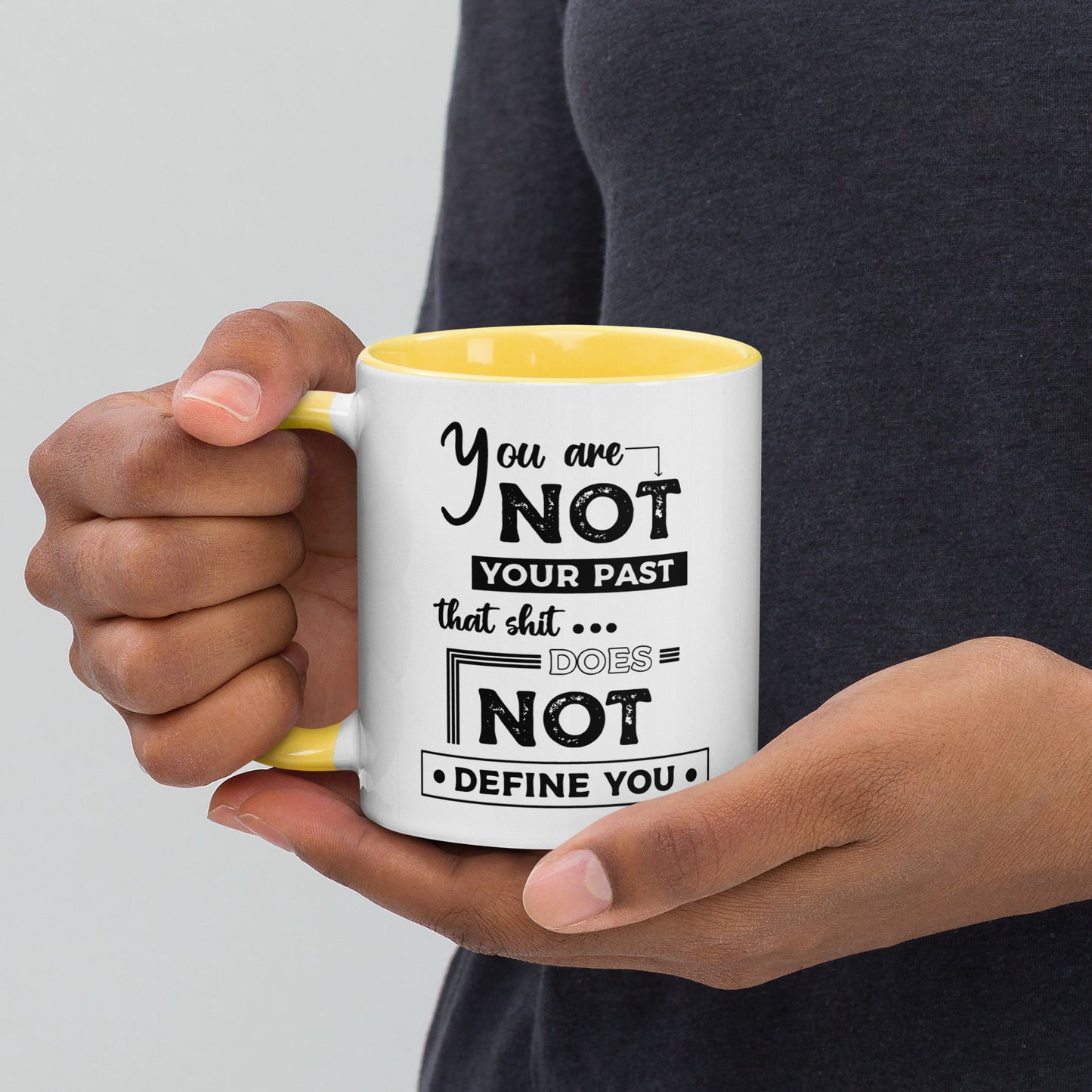 Taza de café Pasado atrás, futuro por delante
