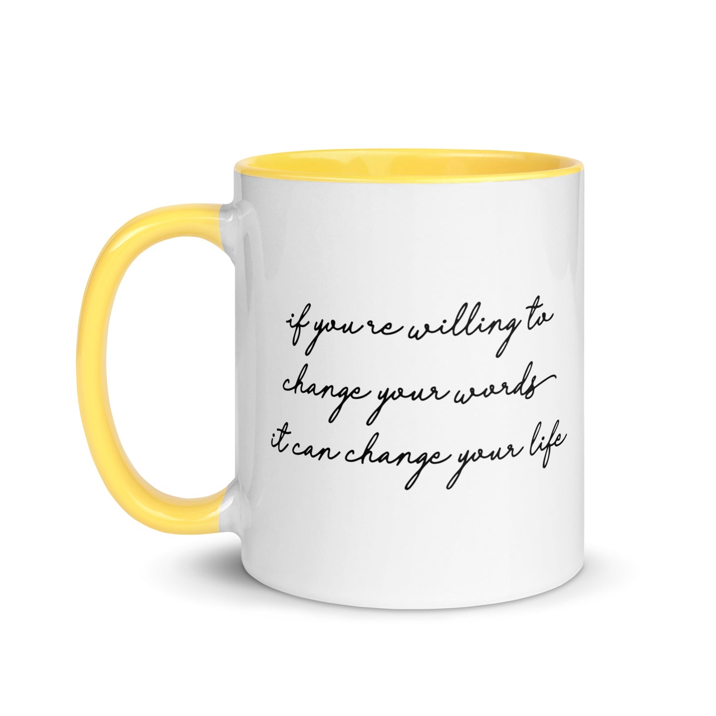 Taza de café con el poder de las palabras que te cambiará la vida