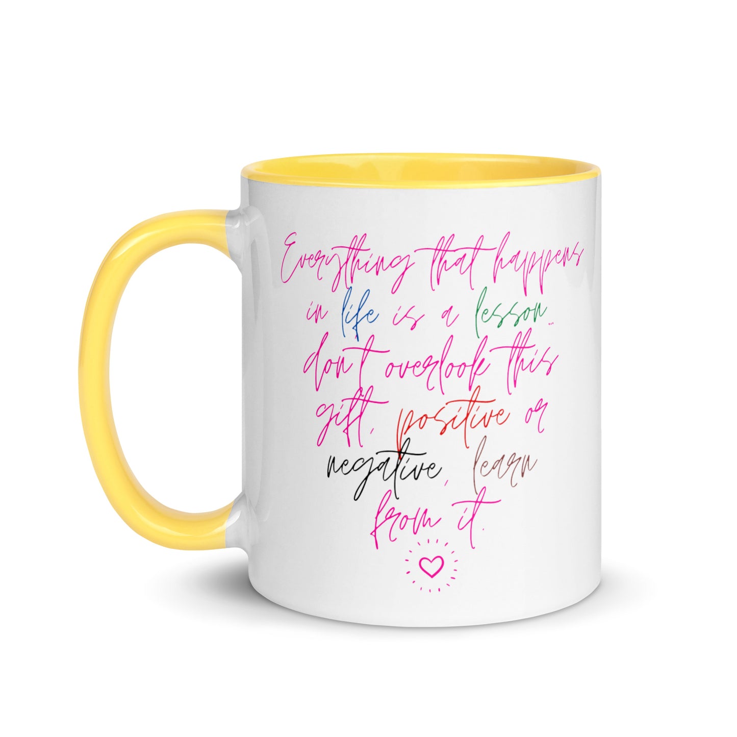 Abraza cada experiencia: Lecciones de vida Taza de café
