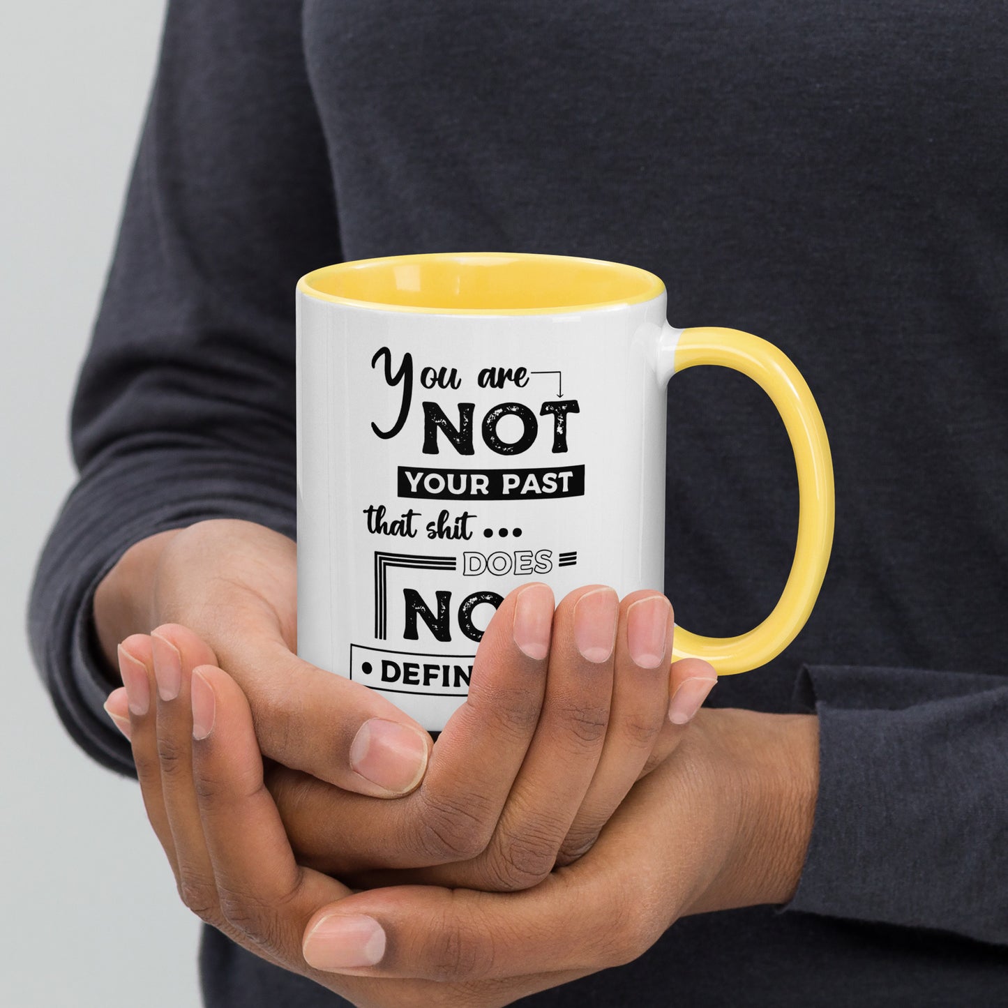 Taza de café Pasado atrás, futuro por delante