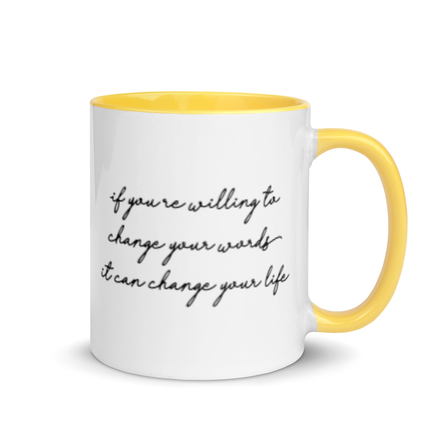 Taza de café con el poder de las palabras que te cambiará la vida