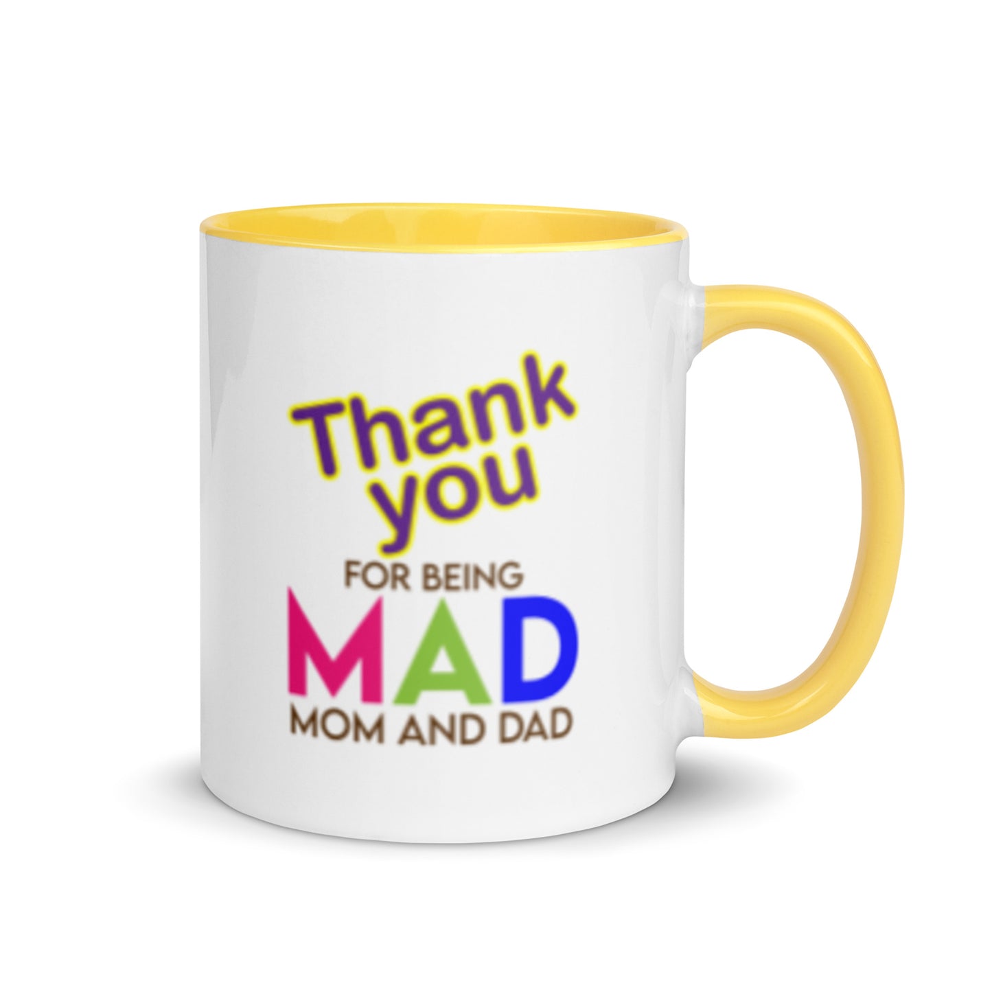 Taza de café con agradecimiento por ser mamá y papá: gratitud sincera en una taza