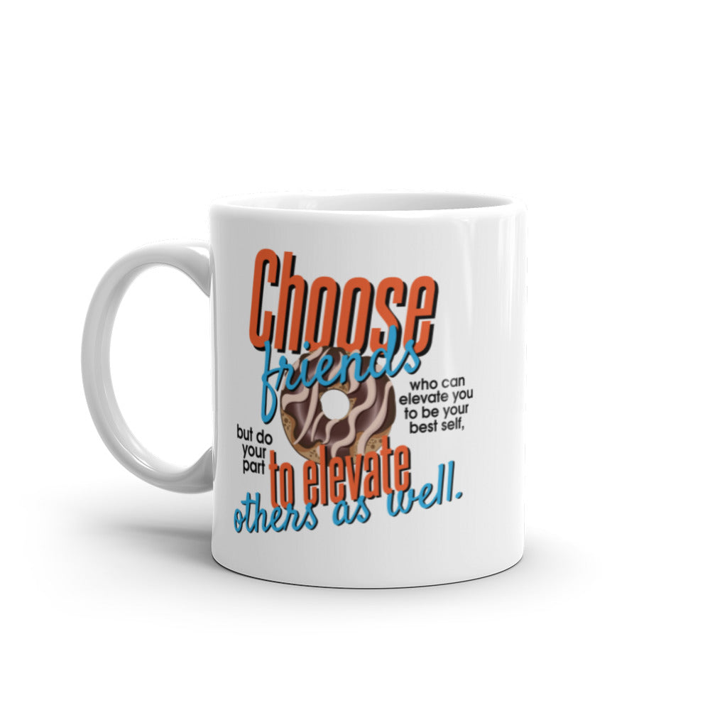 Taza de café Donut of Friendship: Elevar y animar juntos