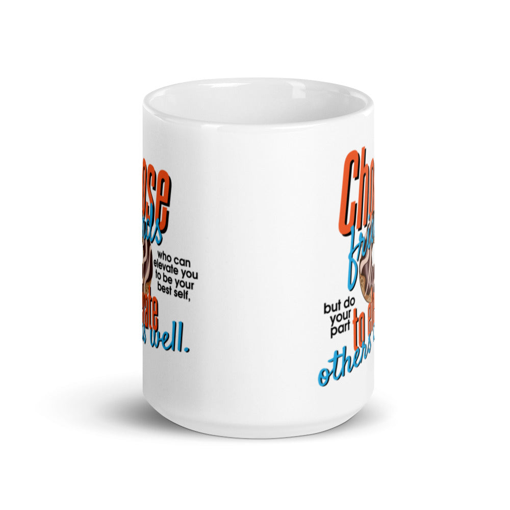 Taza de café Donut of Friendship: Elevar y animar juntos