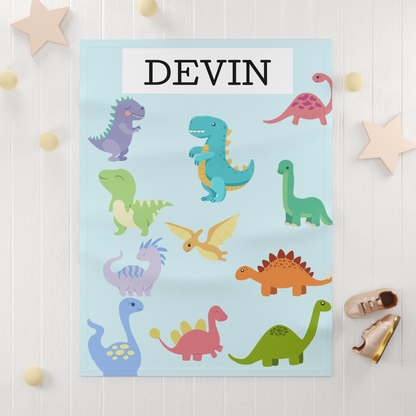 Couverture polaire douce pour bébé Jurassic Cuddles