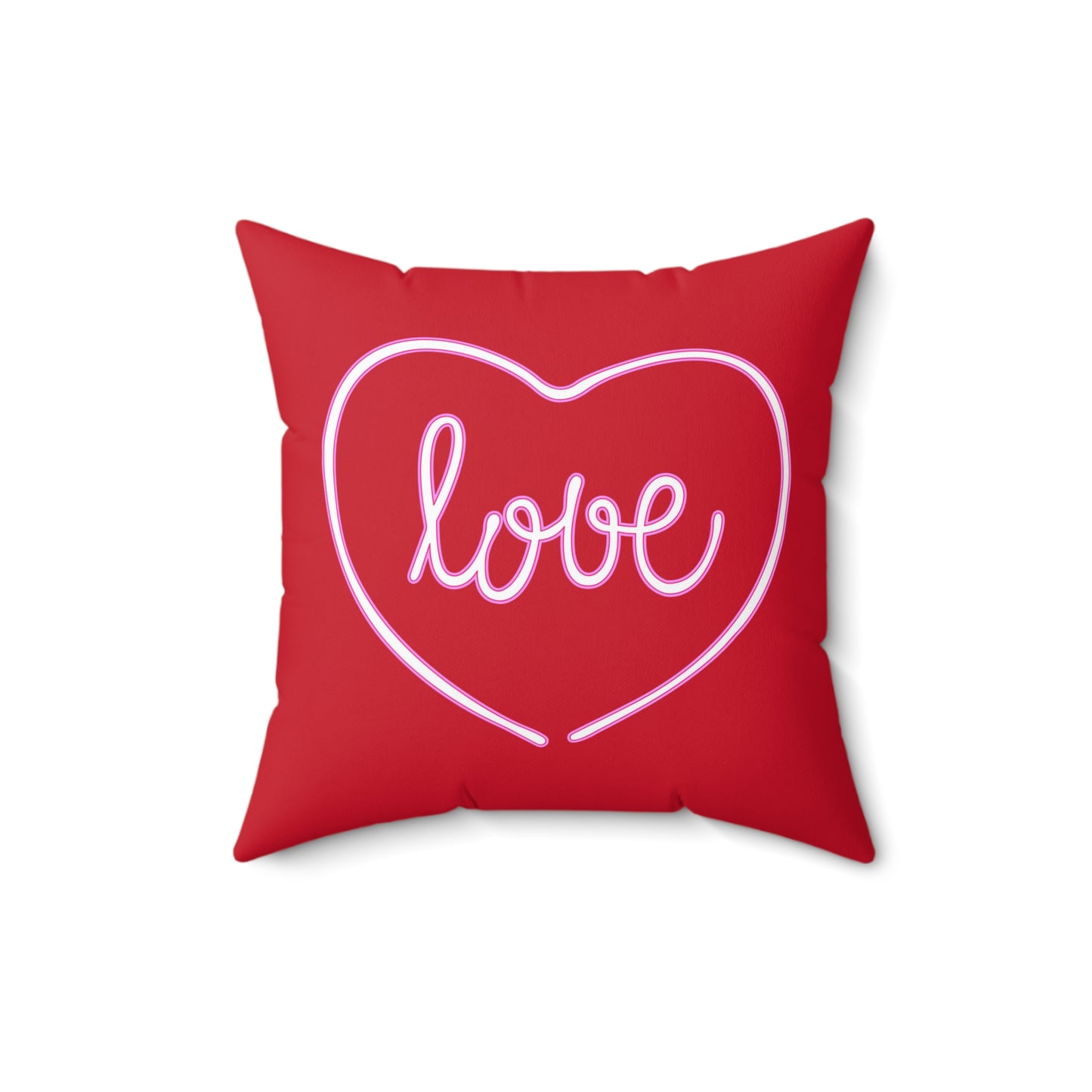 Romantic Heartfelt Polyester Throw Pillow