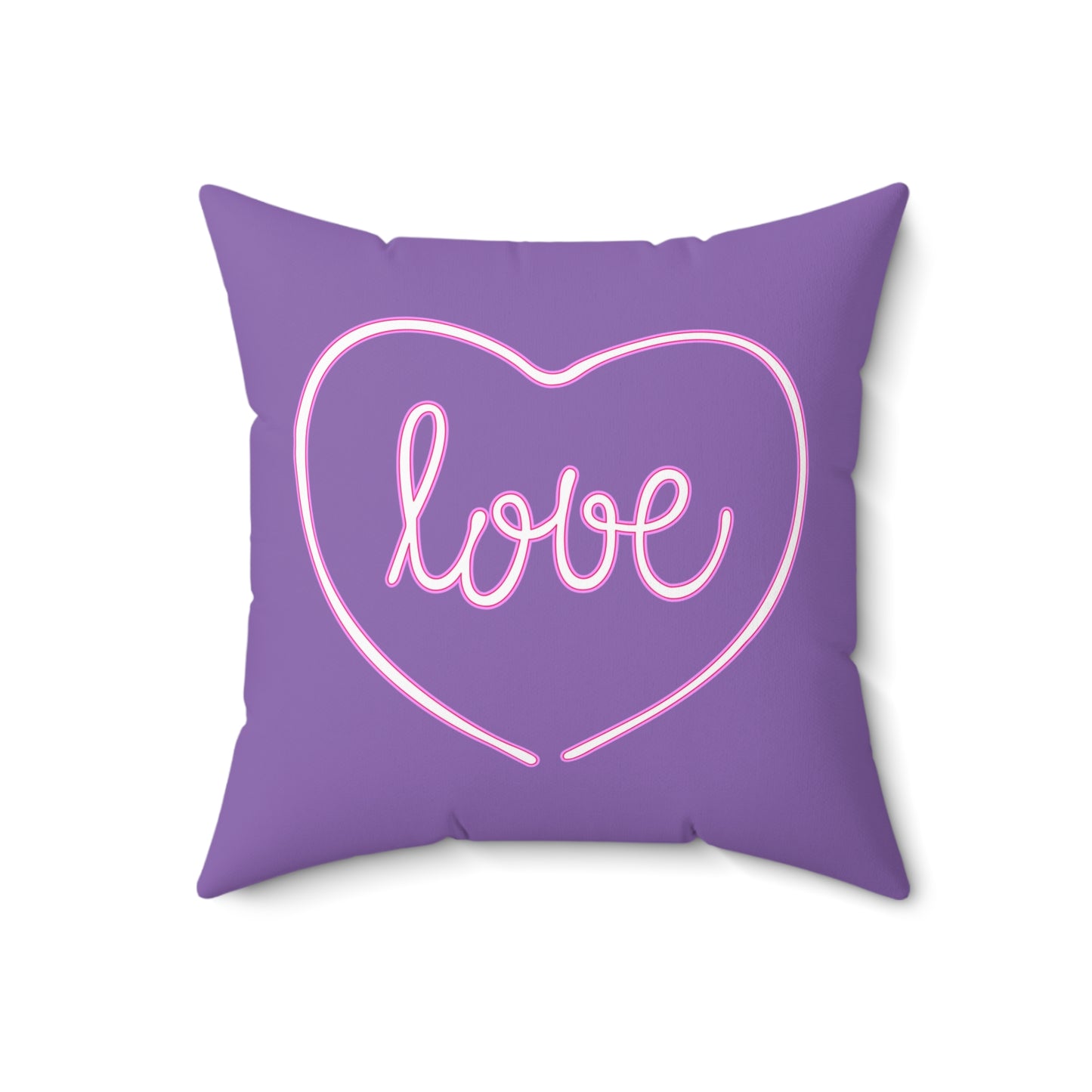 Purple Passion Heartfelt Throw Pillow