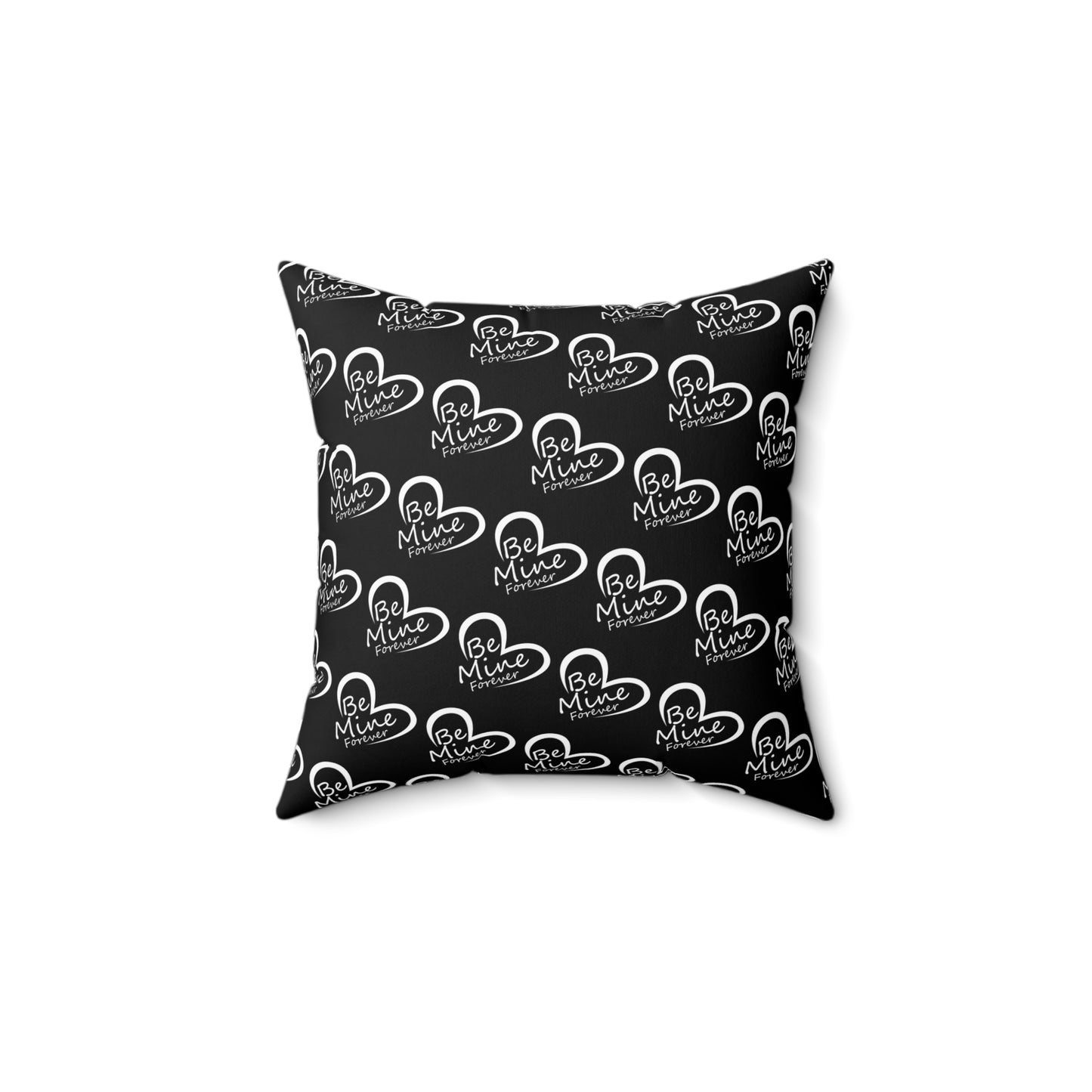 Heartfelt Affection: Be Mine Forever Pattern Throw Pillow