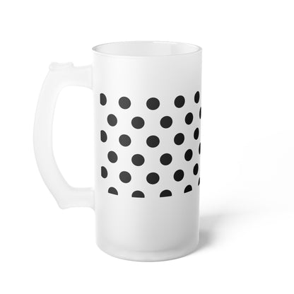 Chill Dot Frosted Glass Beer Mug