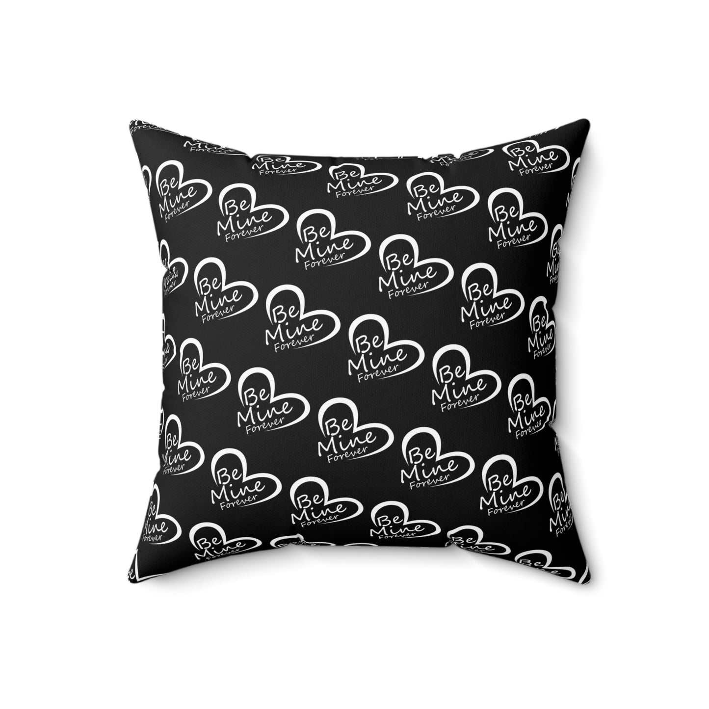 Heartfelt Affection: Be Mine Forever Pattern Throw Pillow