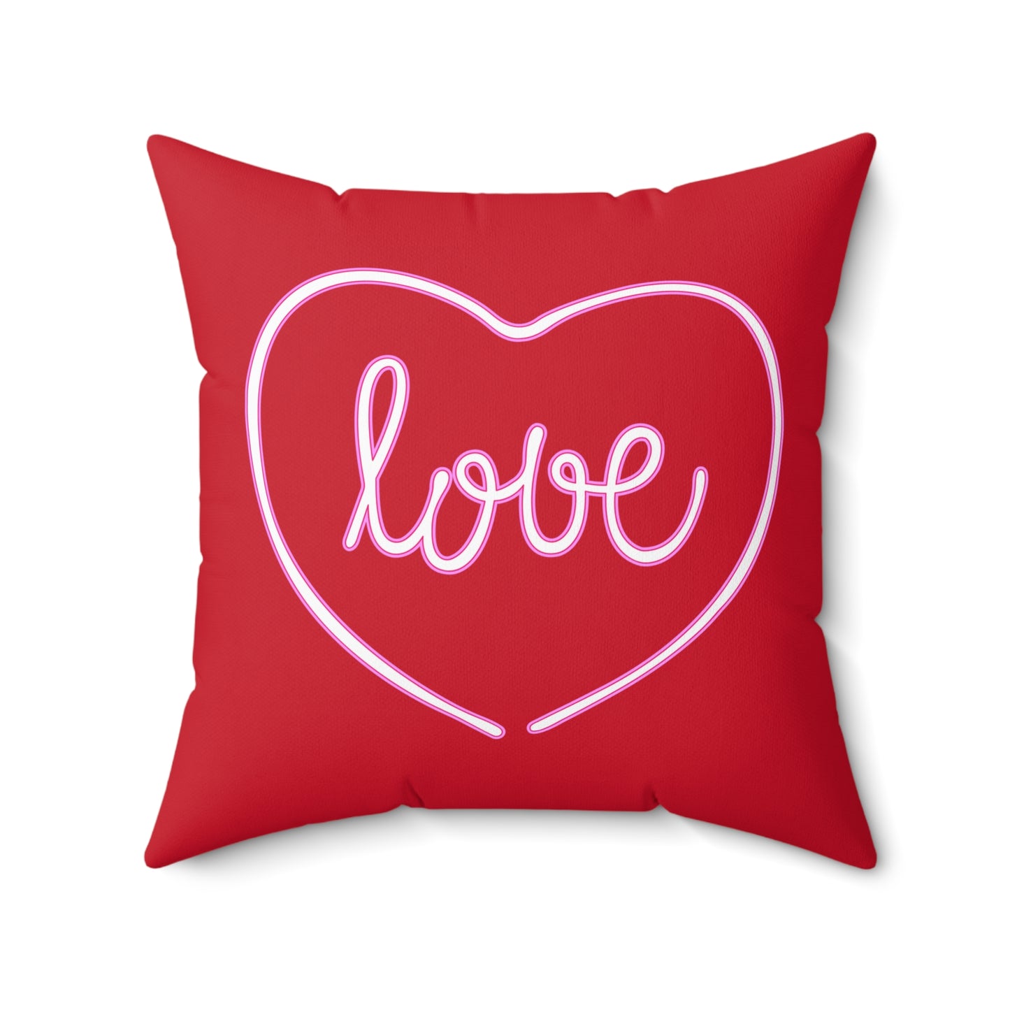 Romantic Heartfelt Polyester Throw Pillow