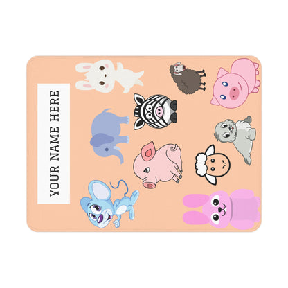 Couverture personnalisée pour tout-petits Fuzzy Friends