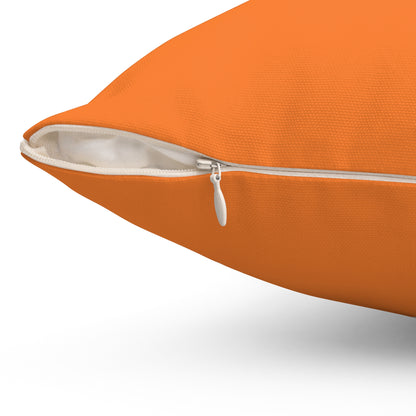 Think It, Do It Orange Throw Pillow: Inspire Action