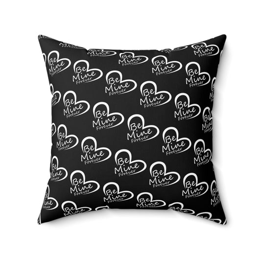 Heartfelt Affection: Be Mine Forever Pattern Throw Pillow