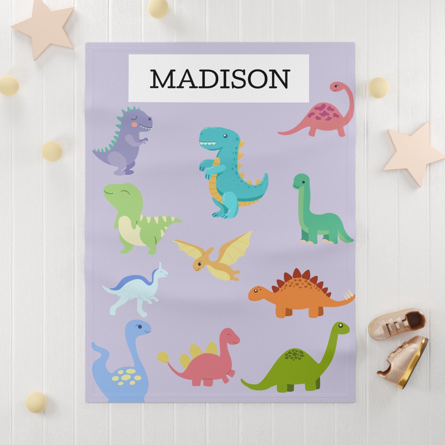 Snuggle Saurus Soft Fleece Baby Blanket