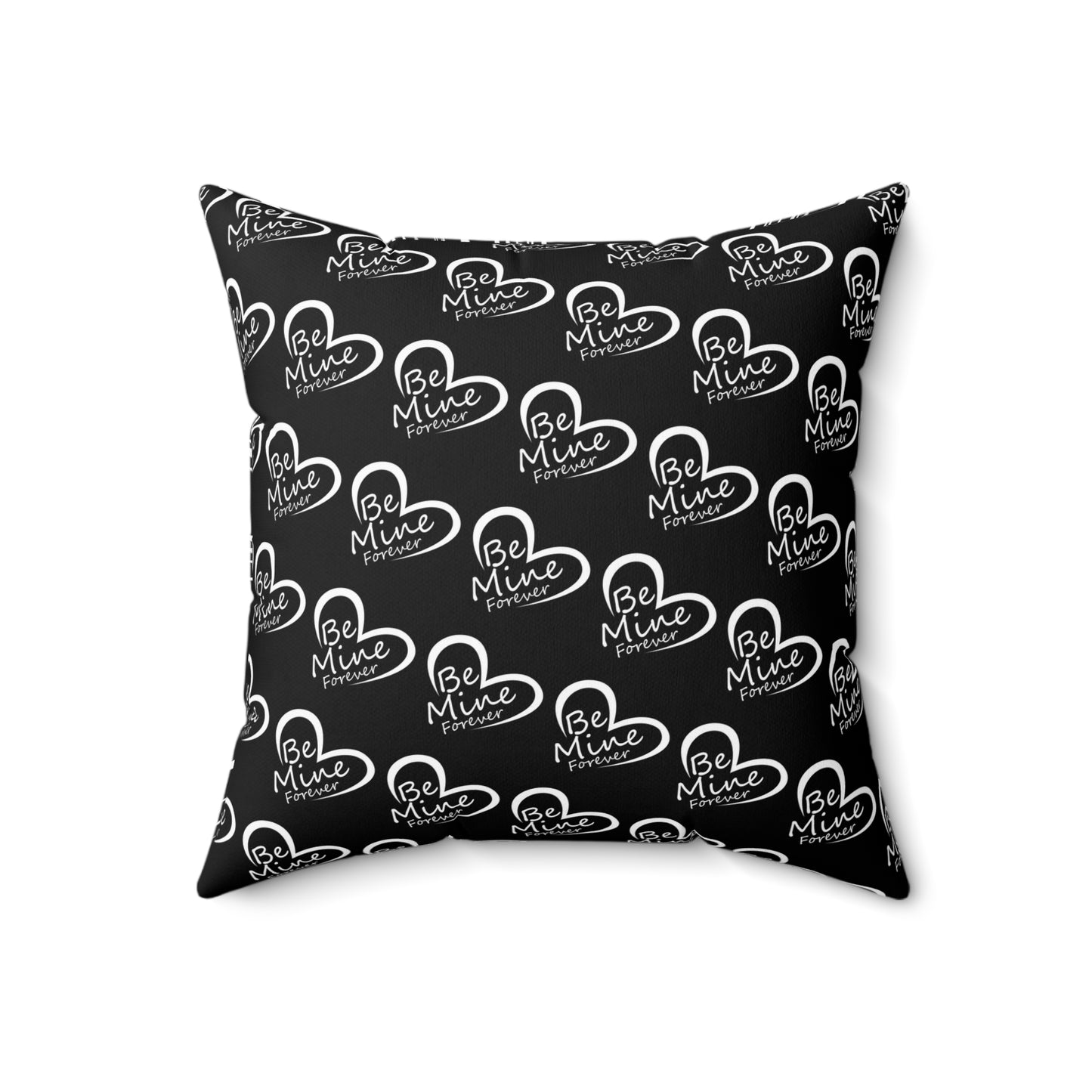 Heartfelt Affection: Be Mine Forever Pattern Throw Pillow