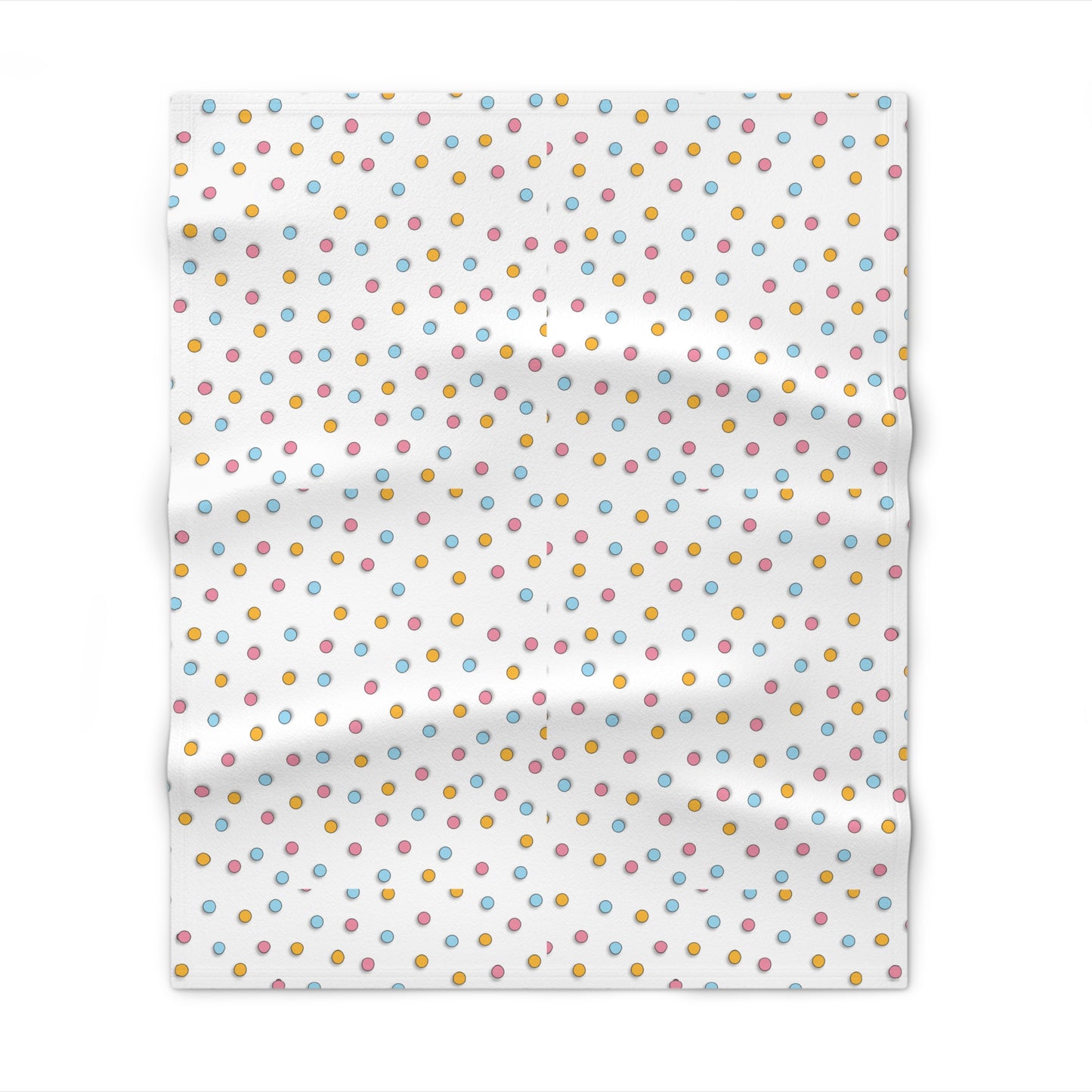 Polka Dot Soft Fleece Throw Blanket