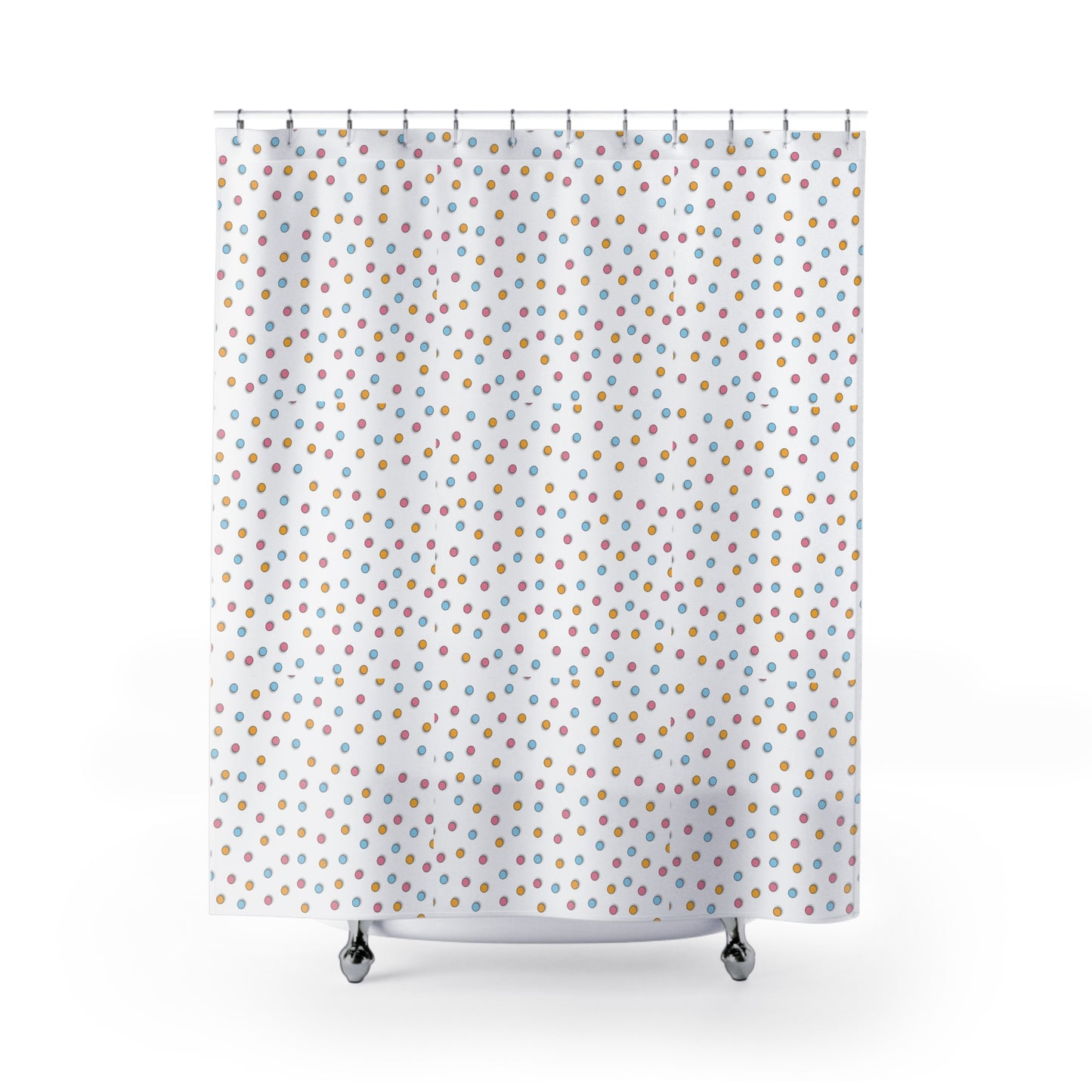 Whimsical Dot Splash Shower Curtain