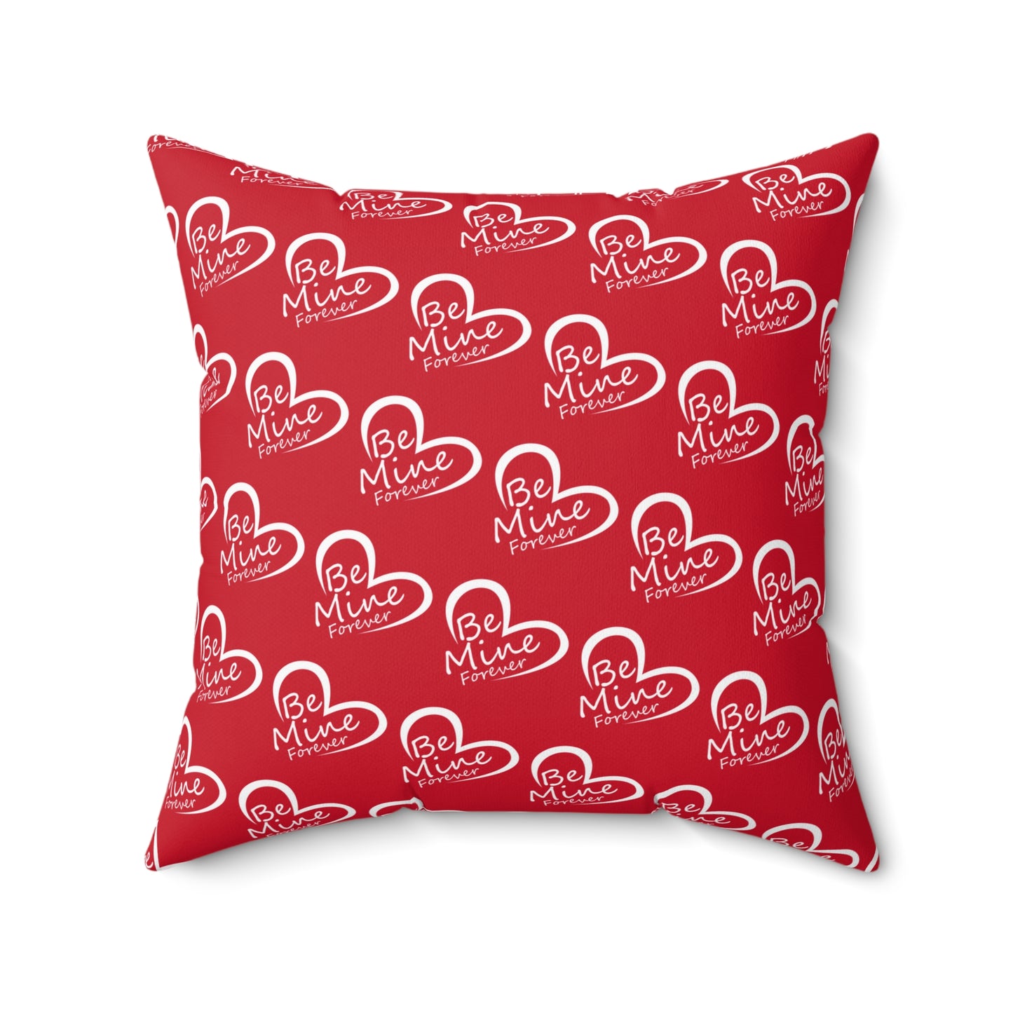 Forever Heartfelt Red Throw Pillow