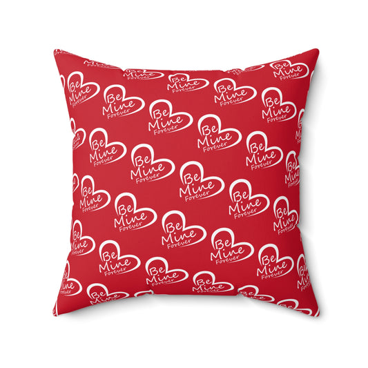 Almohada decorativa roja con el corazón siempre a flor de piel