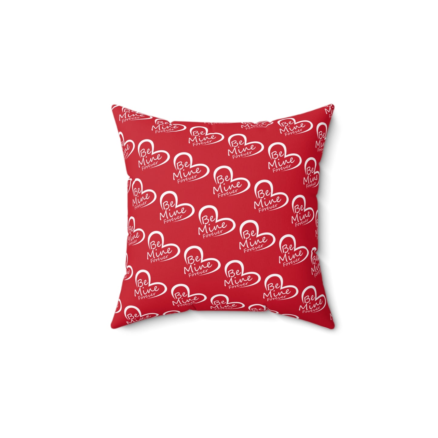 Forever Heartfelt Red Throw Pillow