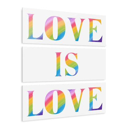 Lively Love is Love 3-Piece Acrylic Print Set