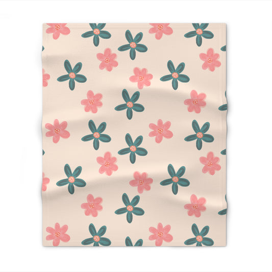 Couverture polaire douce Petal Whisper